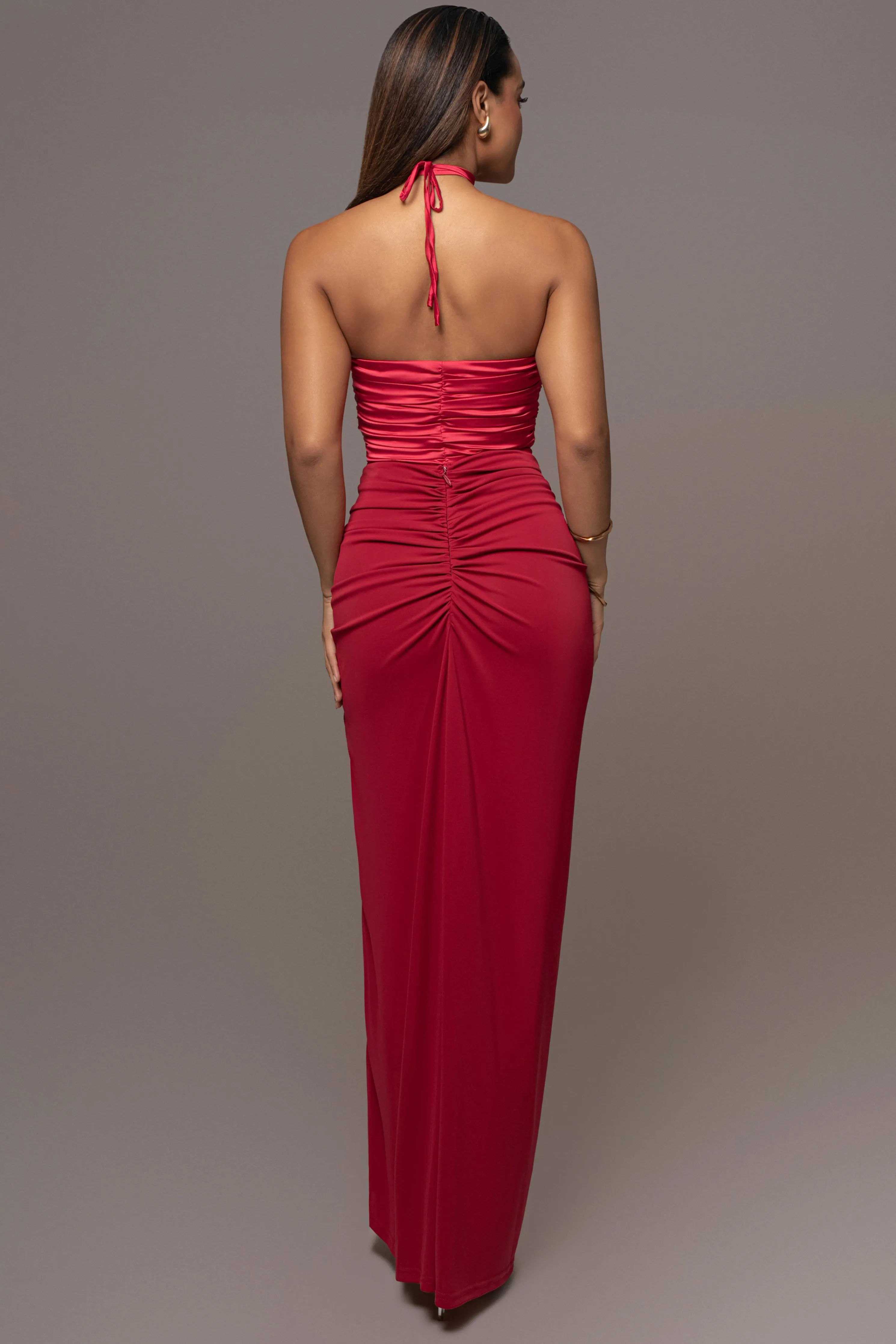 Red Tara Drape Skirt