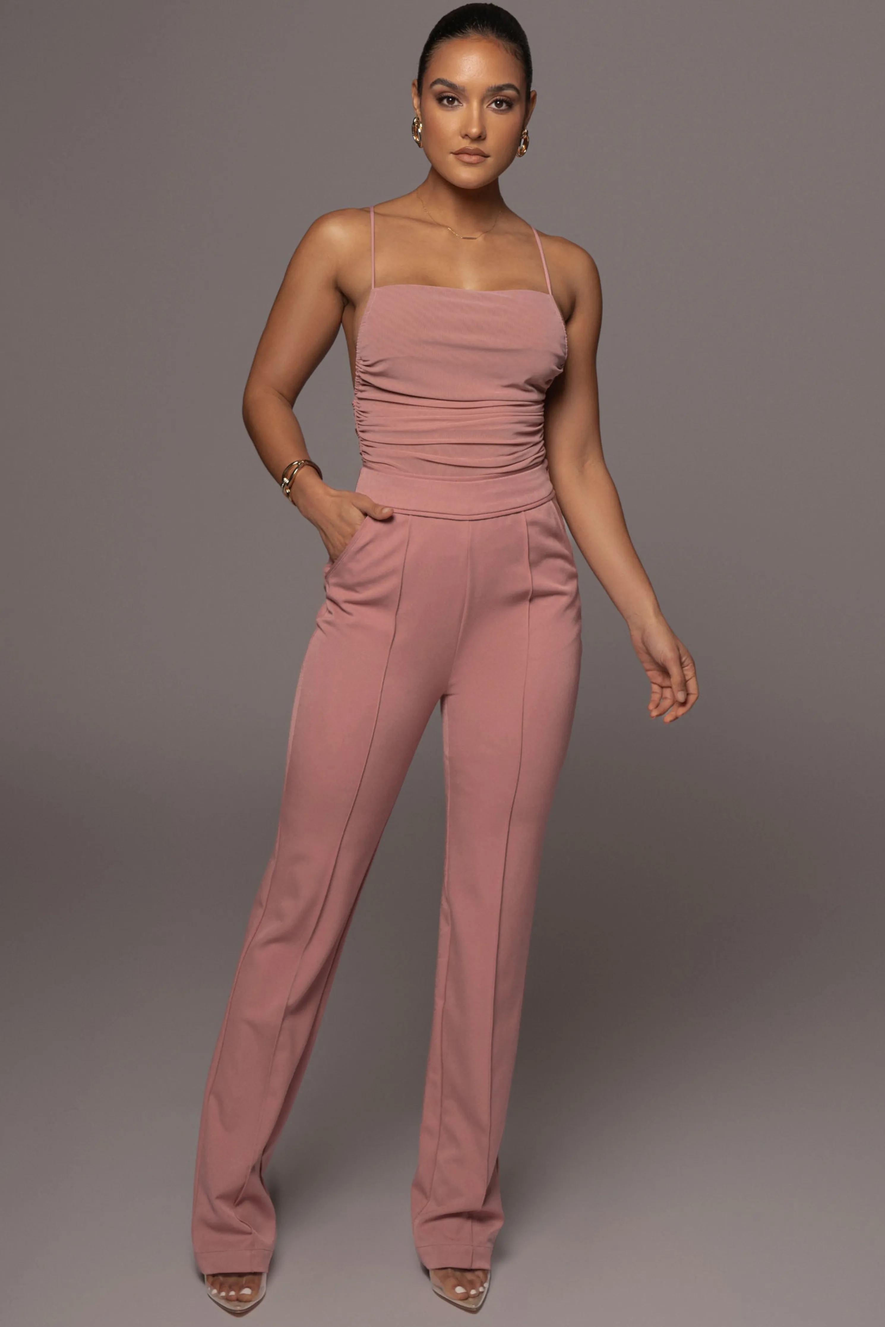 Rose Destrie Ruched Bodysuit
