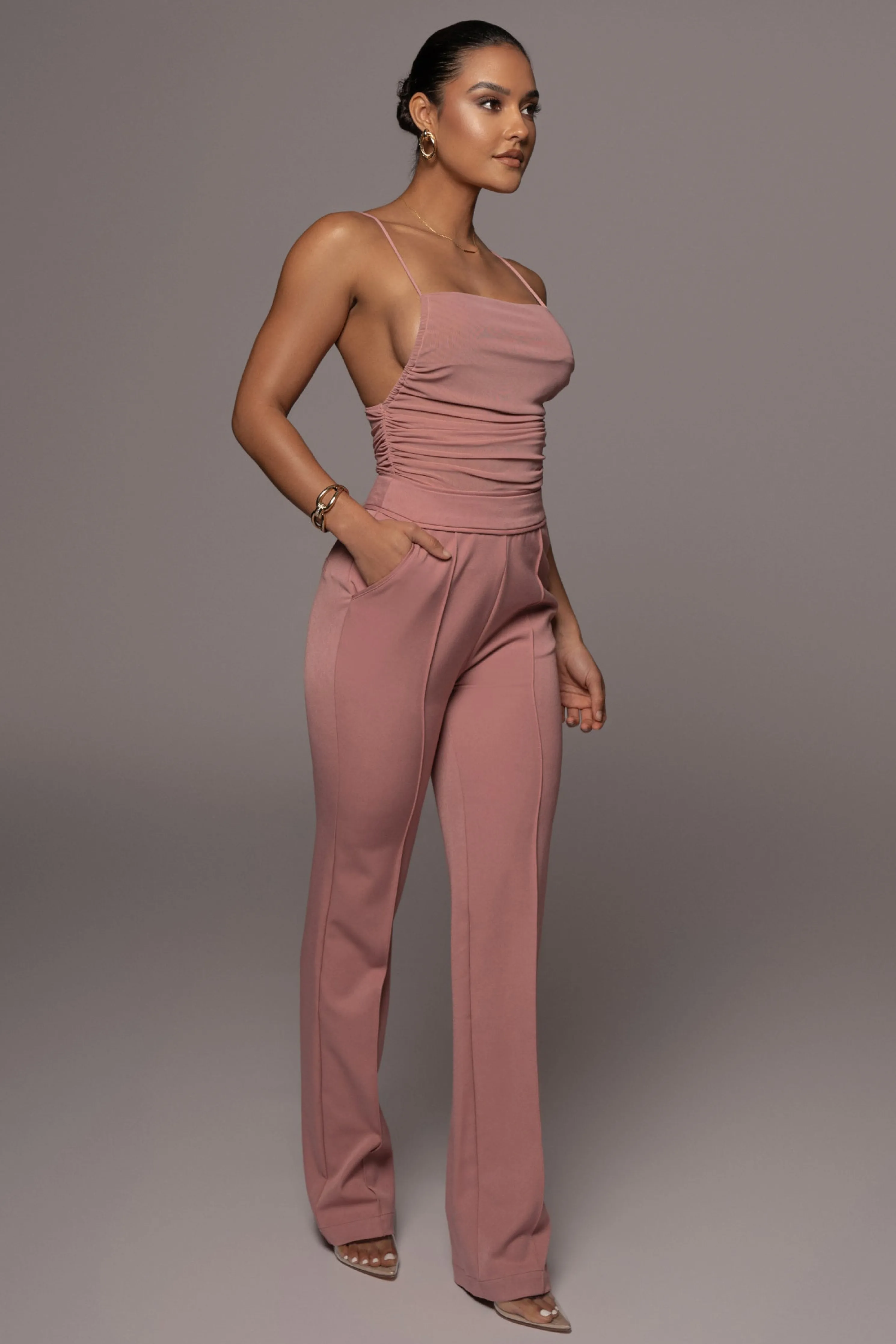 Rose Destrie Ruched Bodysuit