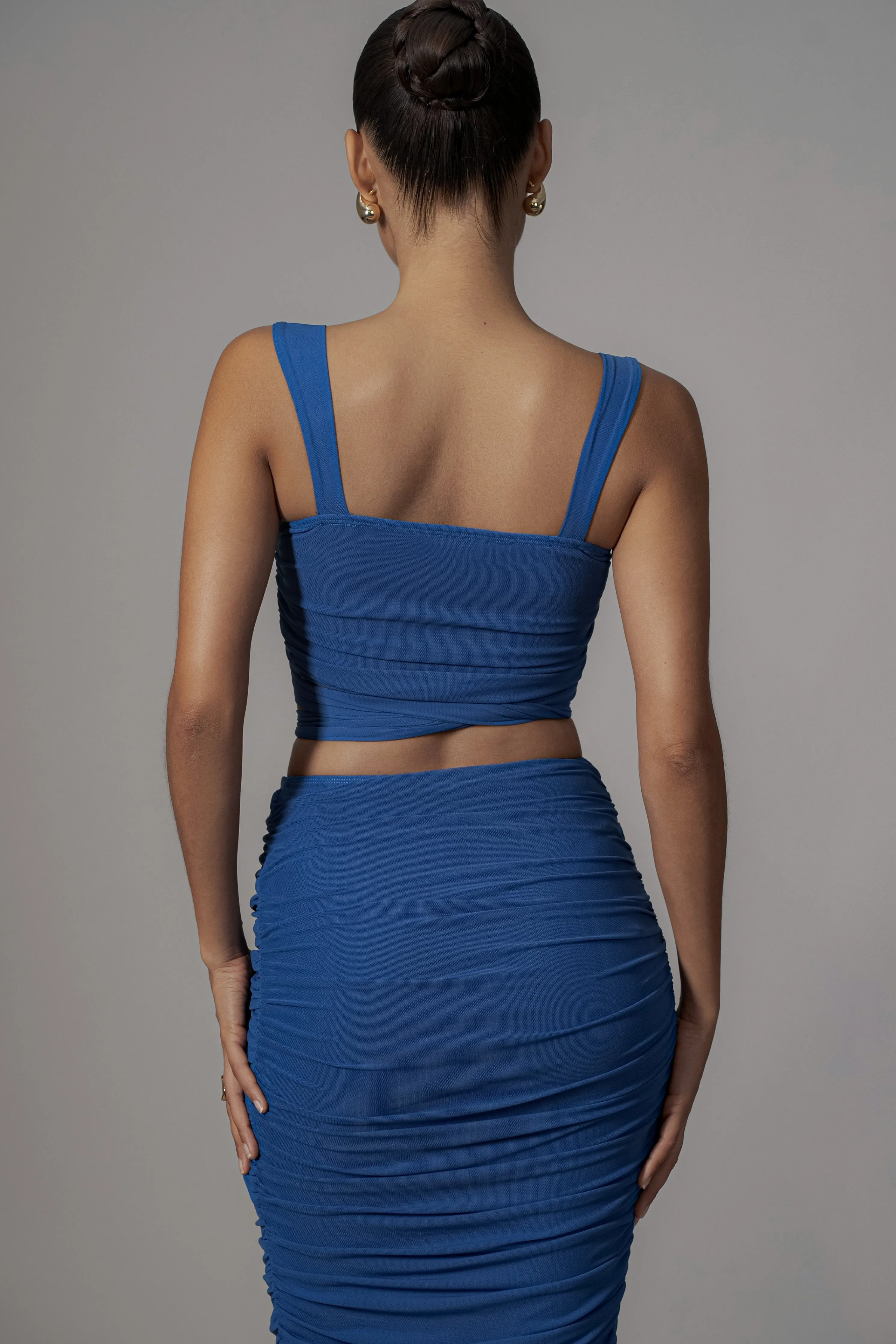 Royal Blue Extend Your Stay Skirt Set