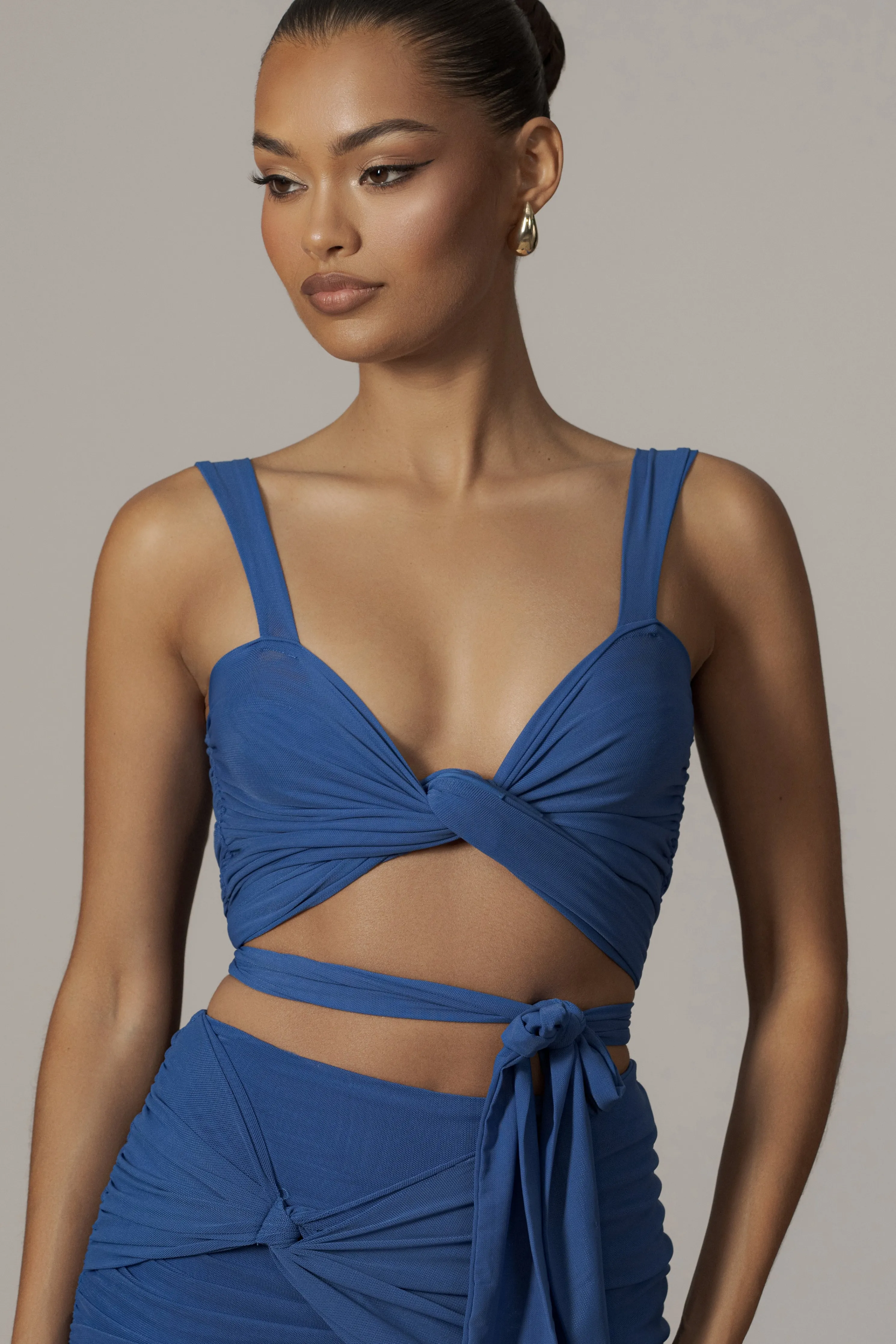 Royal Blue Extend Your Stay Skirt Set