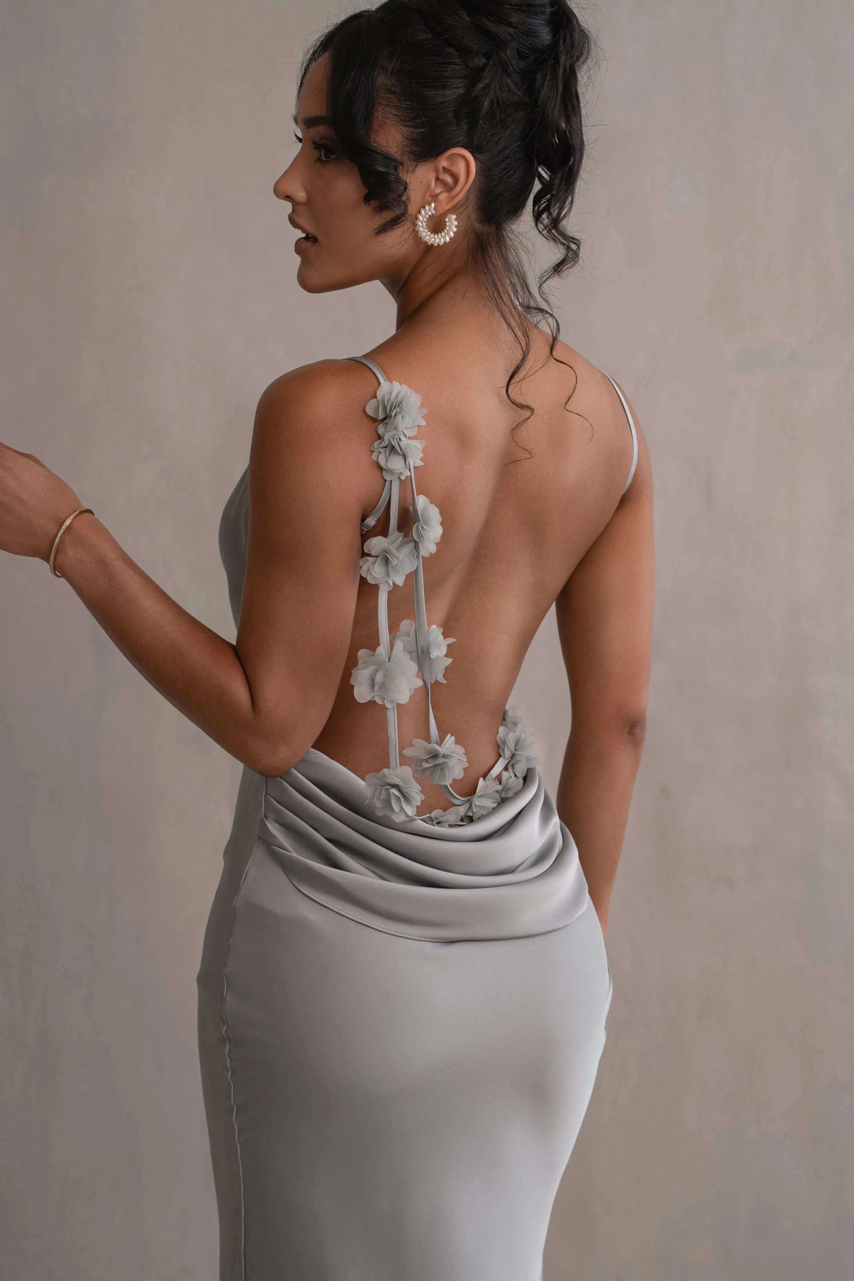 Sage Down The Aisle Satin Gown