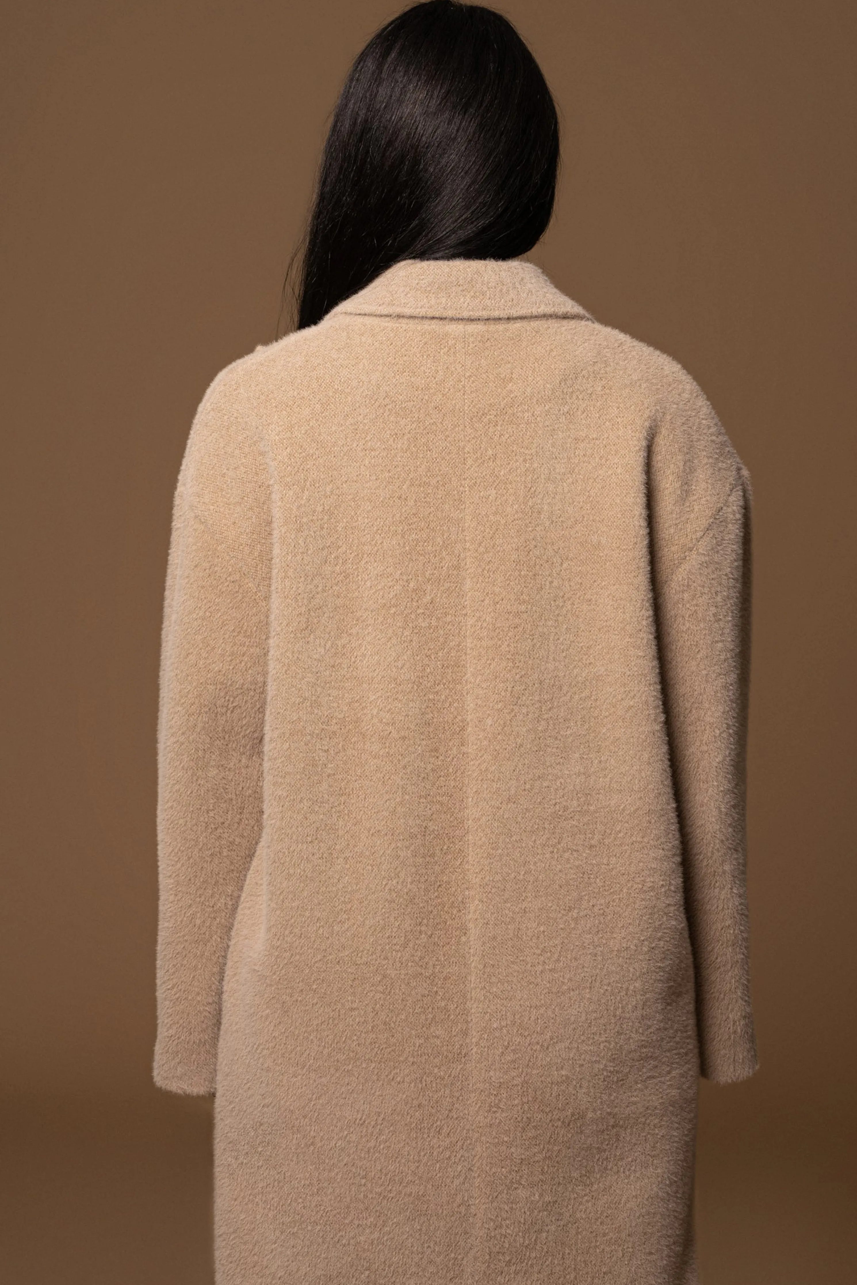 Sand Chelsie Longline Coat