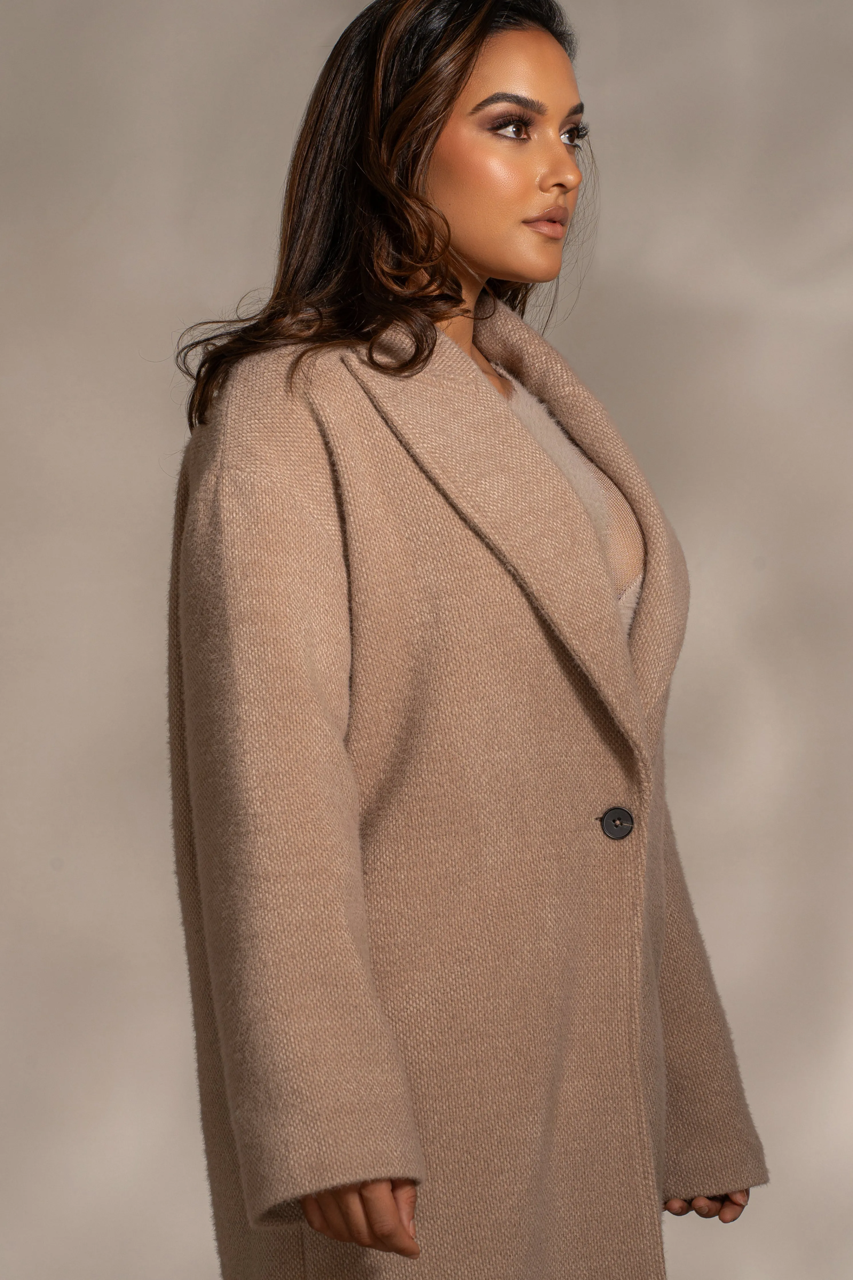 Sand Dion Oversized Coat