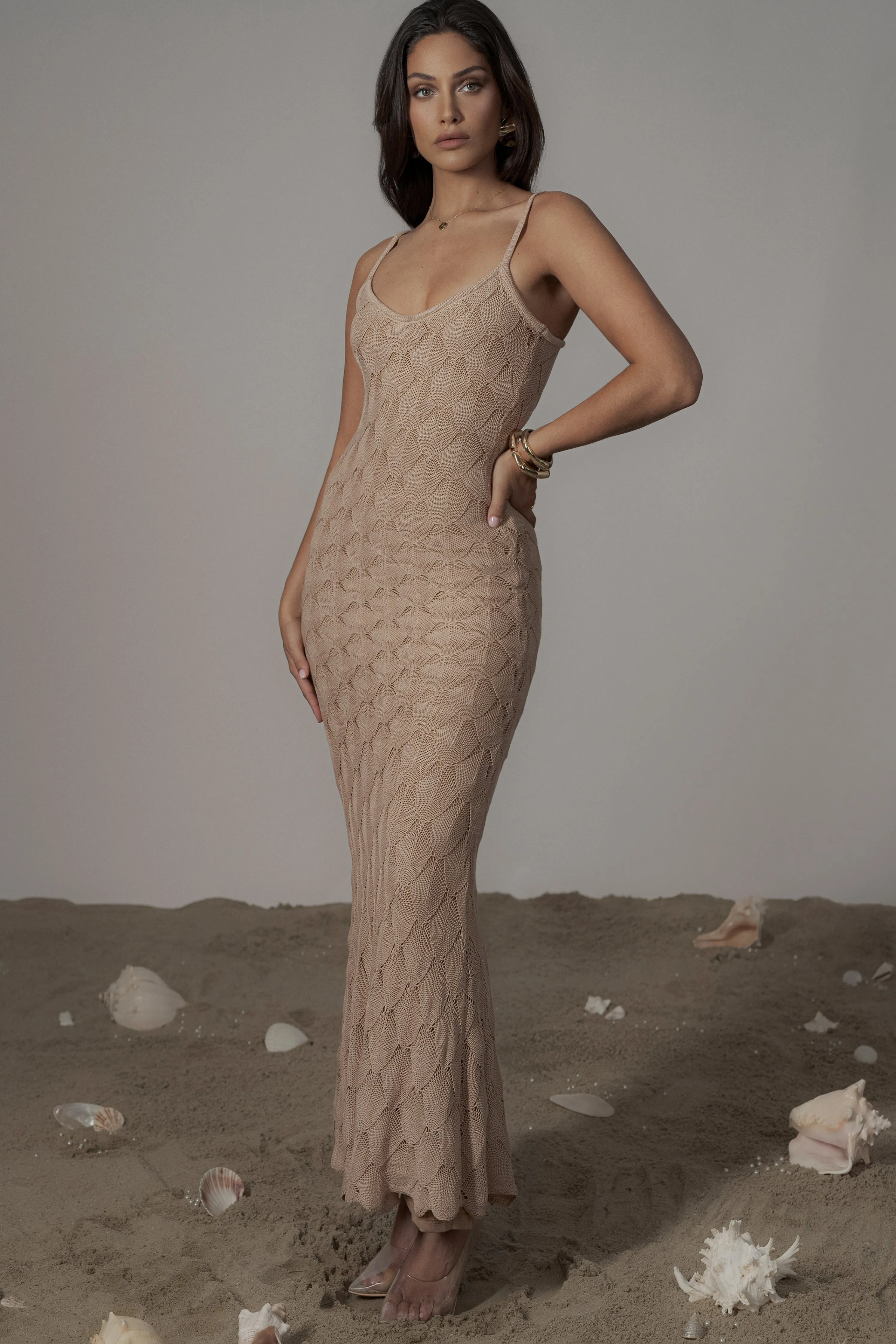 Sand Gabriela Knit Maxi Dress