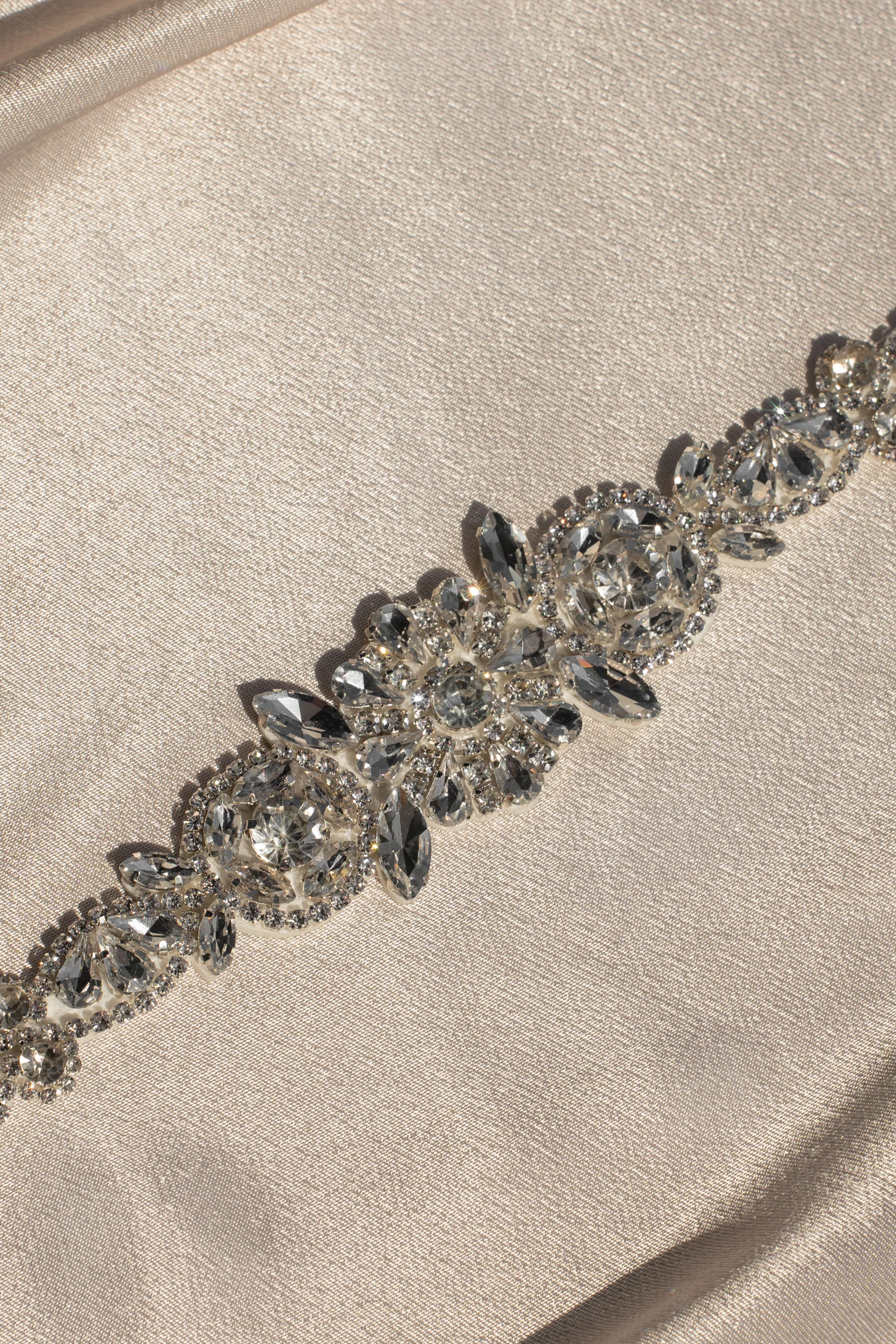 Silver Eternal Love Bridal Sash