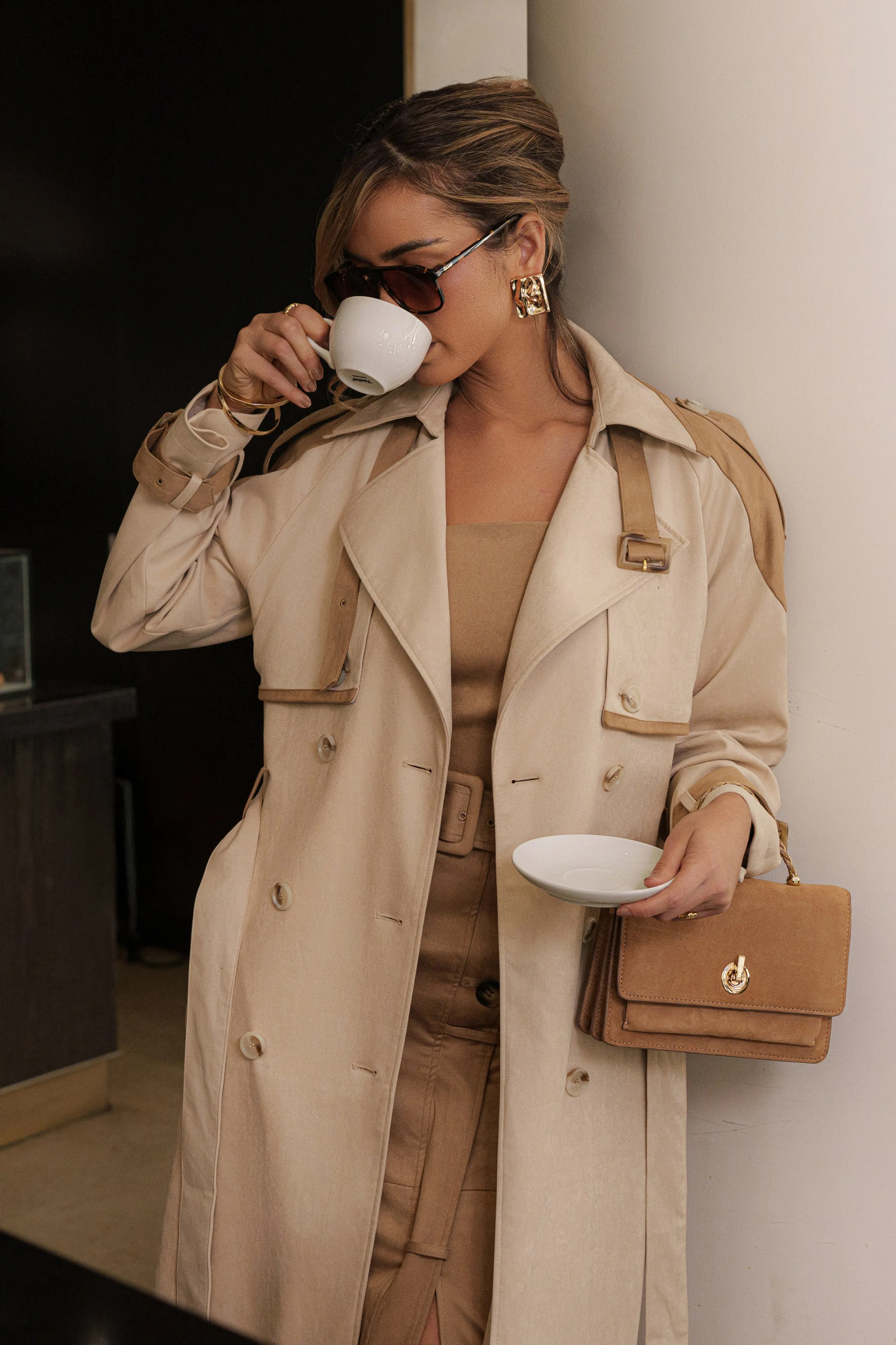 Tan Elite Suede Coat