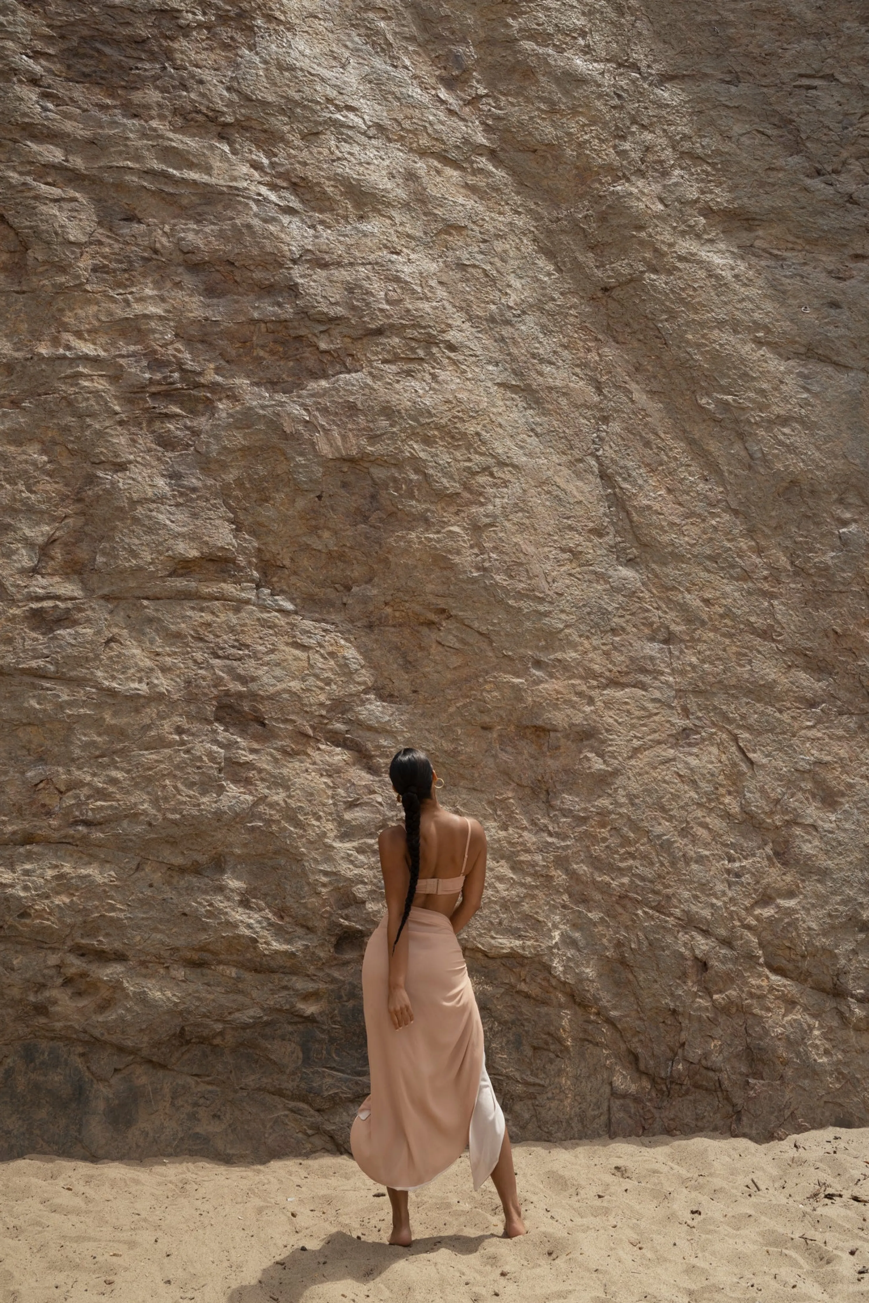 Tan Uncharted Waters Sarong