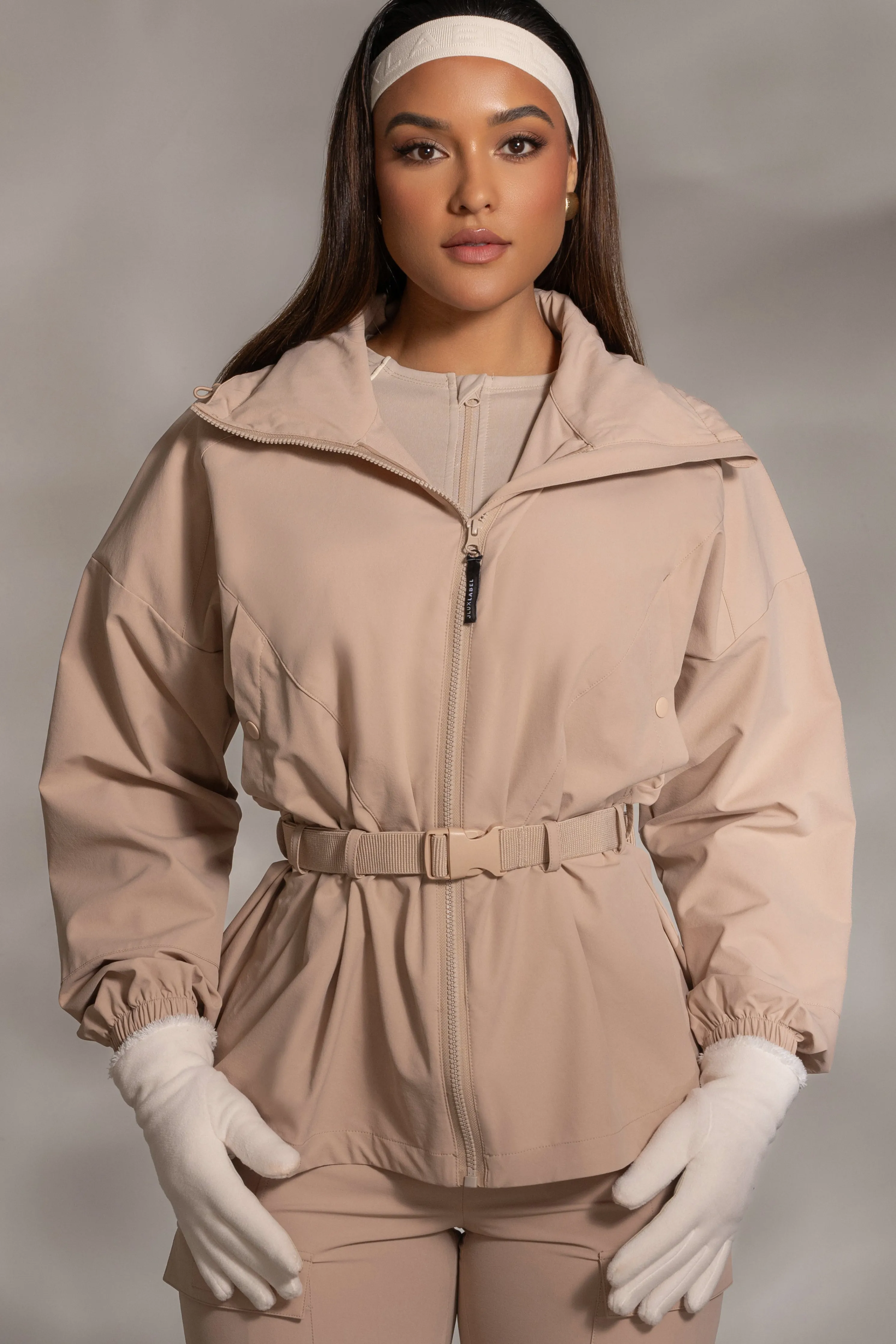 Tan Willow Belted Jacket