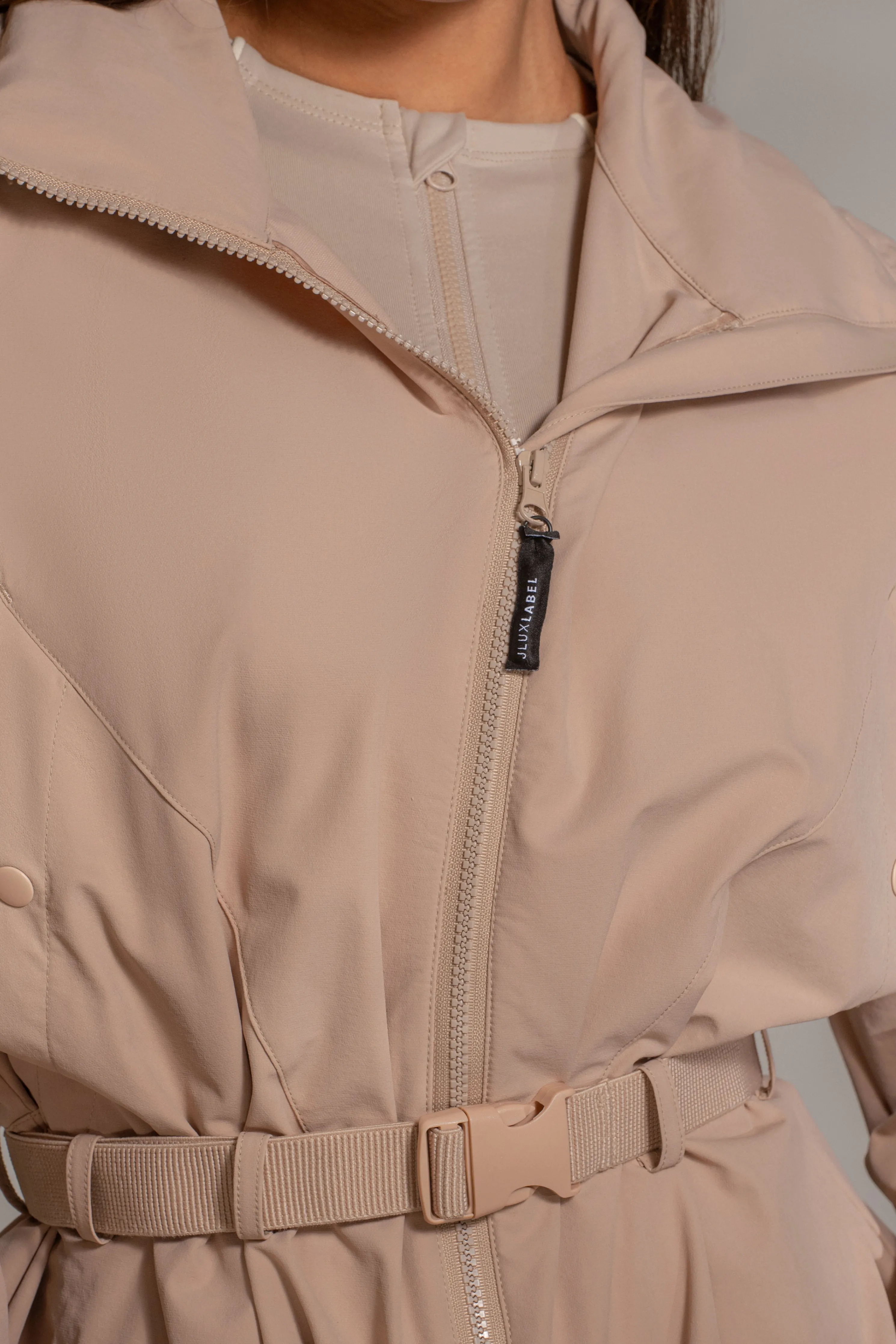 Tan Willow Belted Jacket