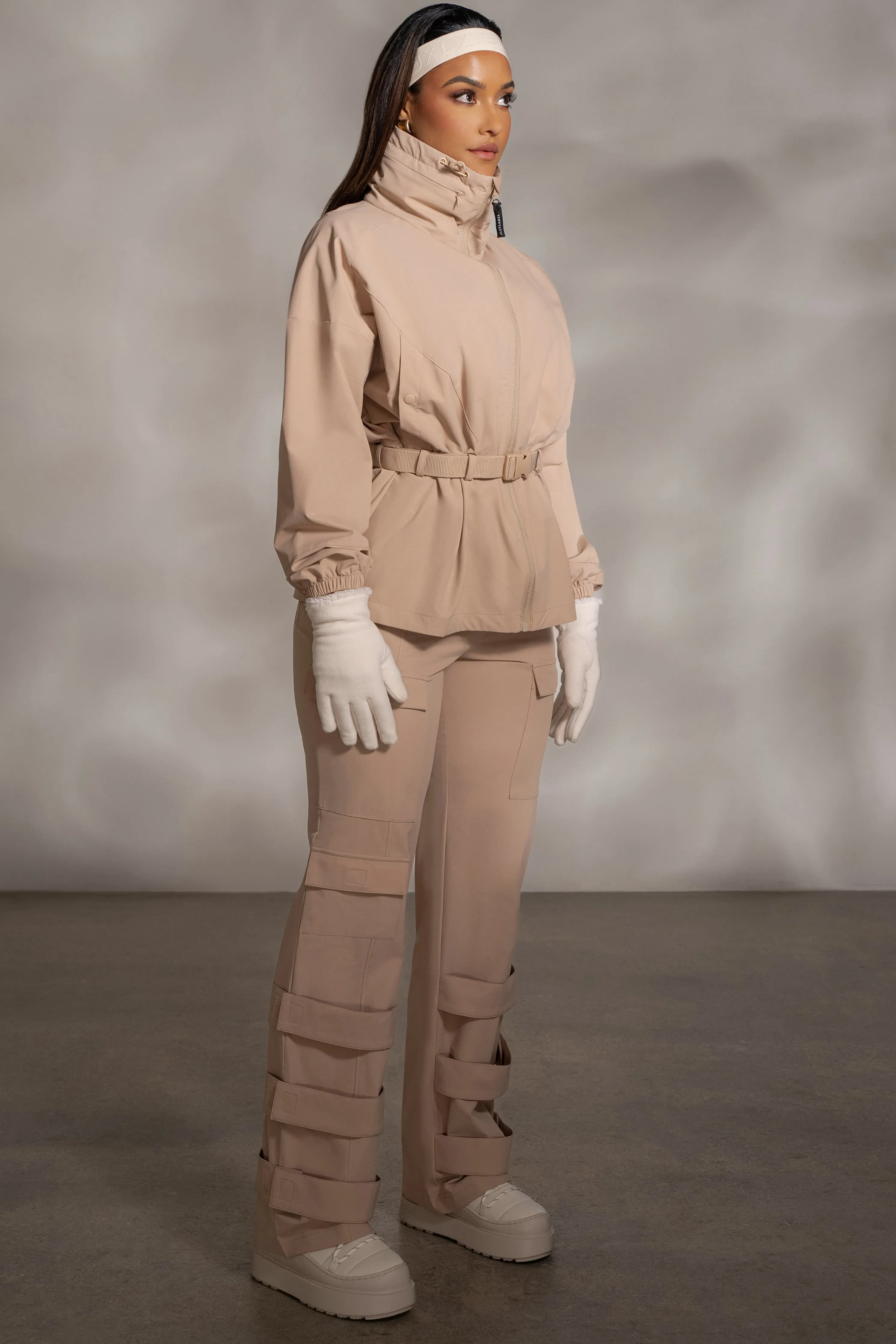 Tan Willow Belted Jacket