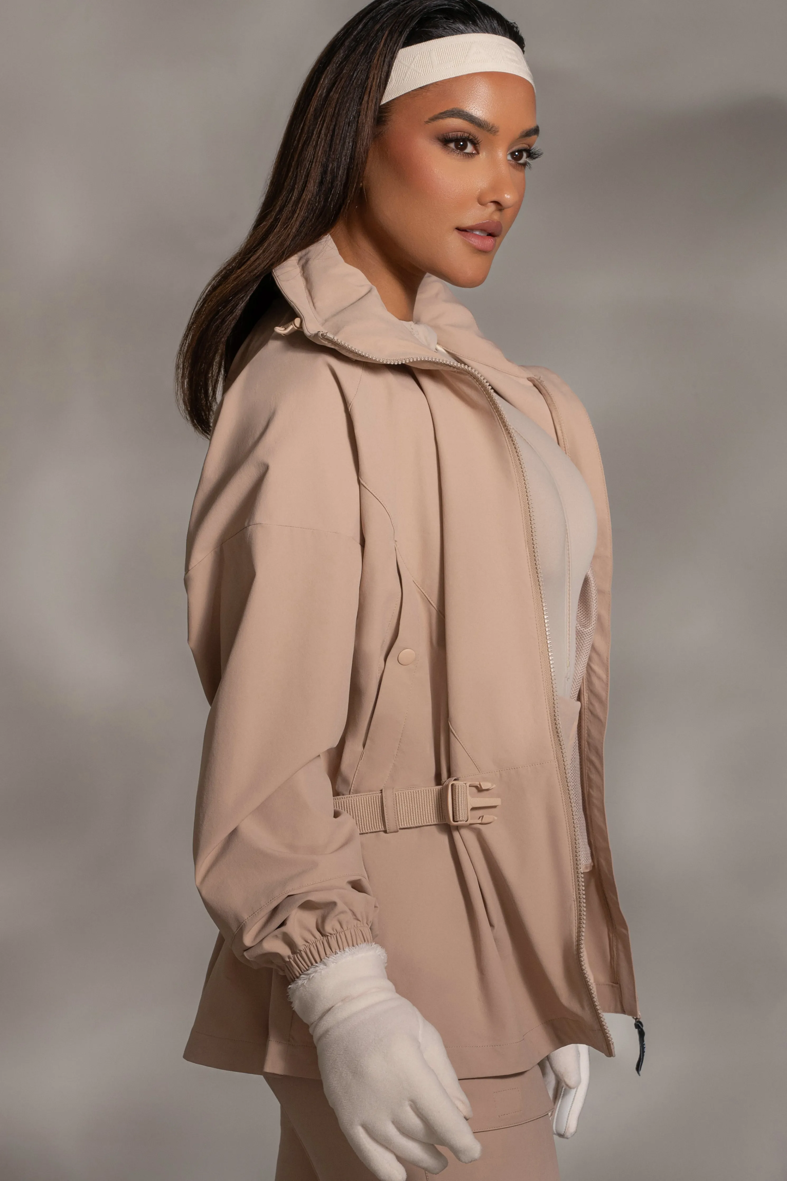 Tan Willow Belted Jacket