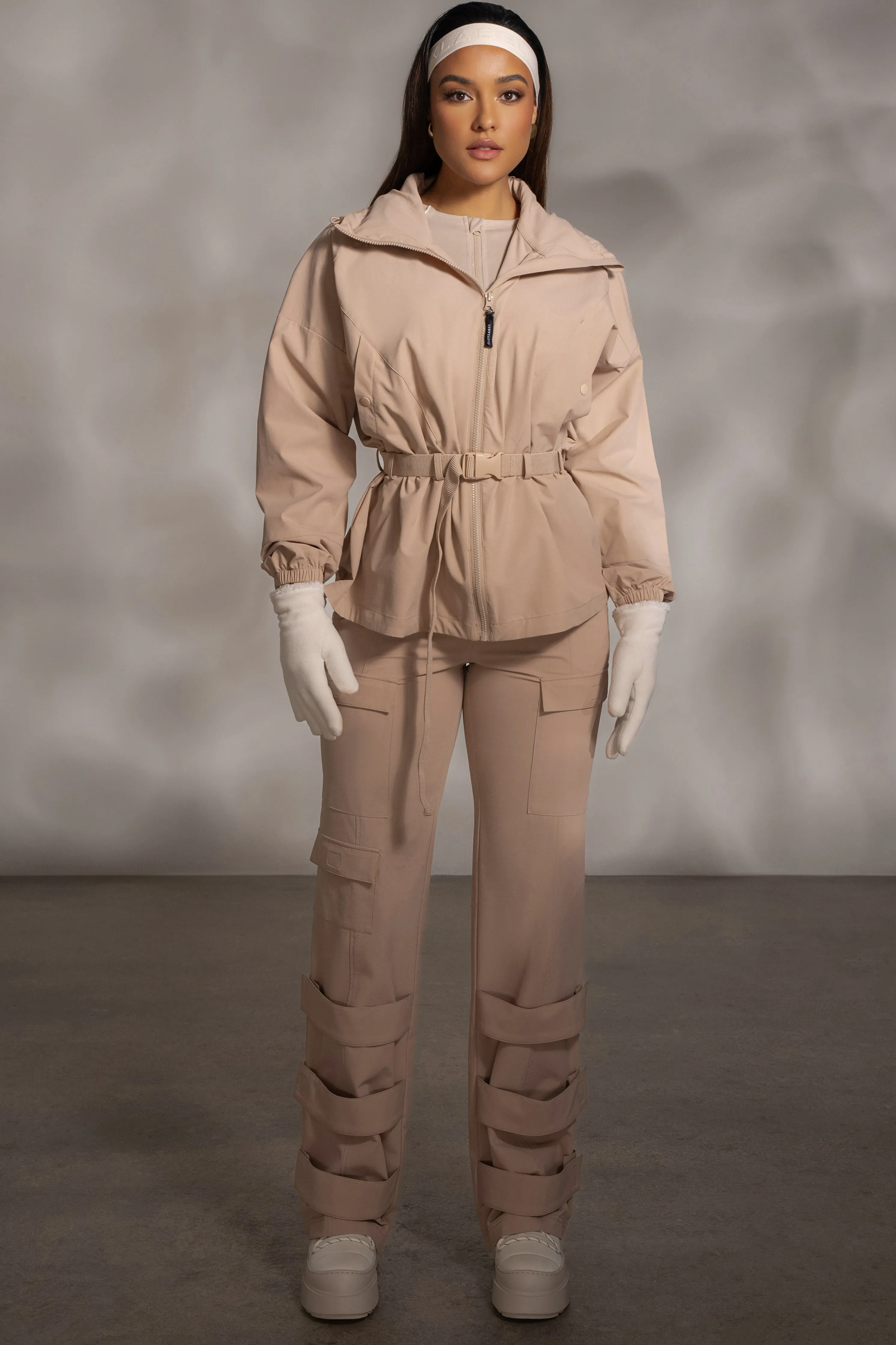 Tan Willow Belted Jacket