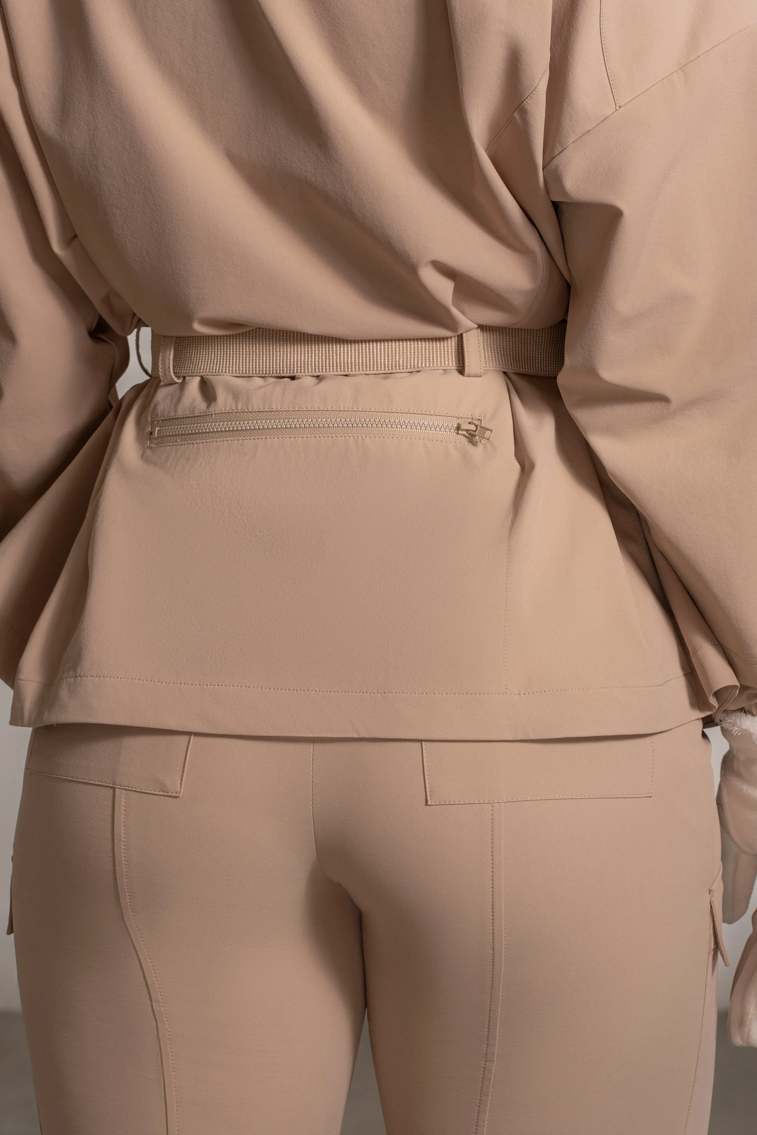 Tan Willow Belted Jacket
