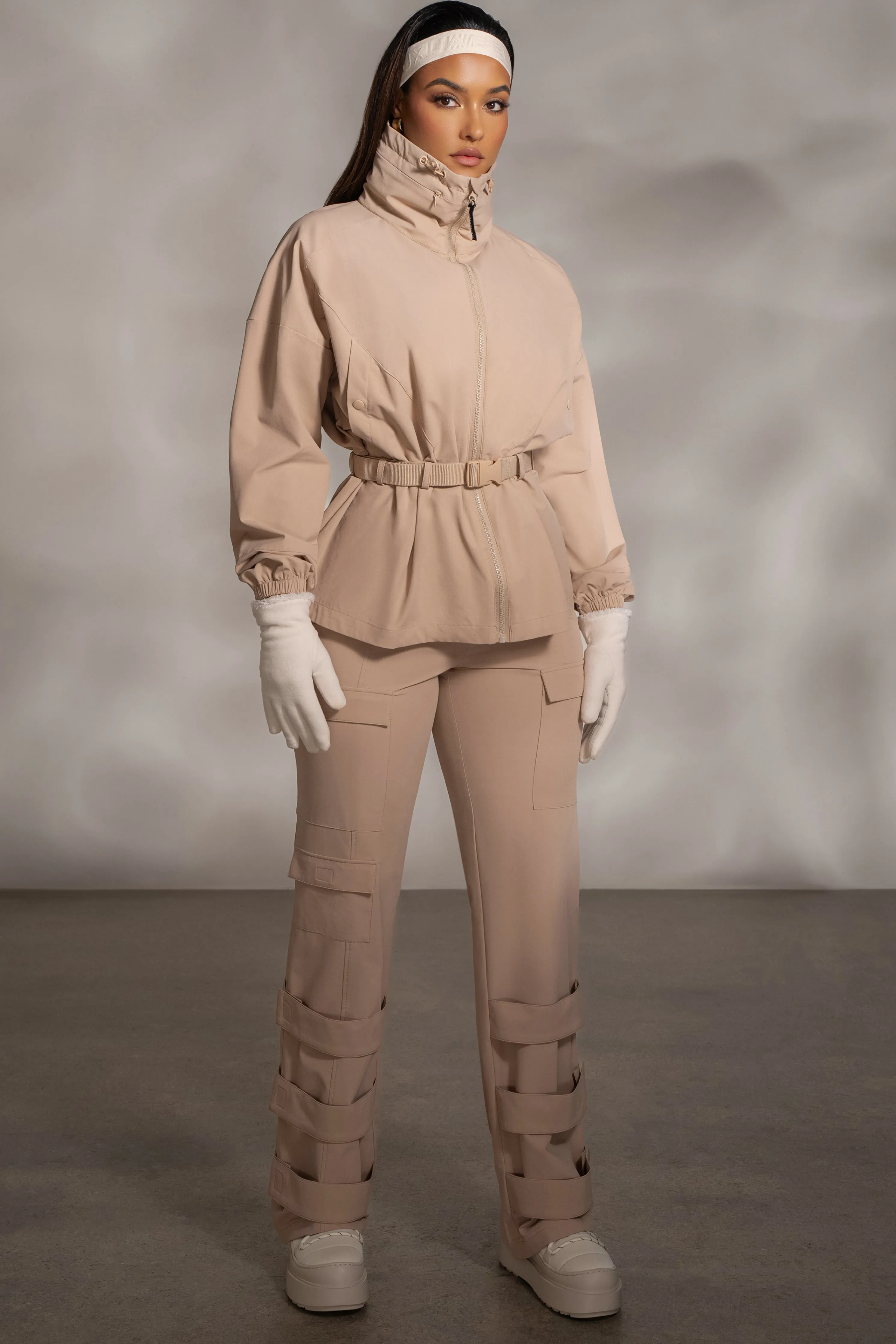 Tan Willow Belted Jacket