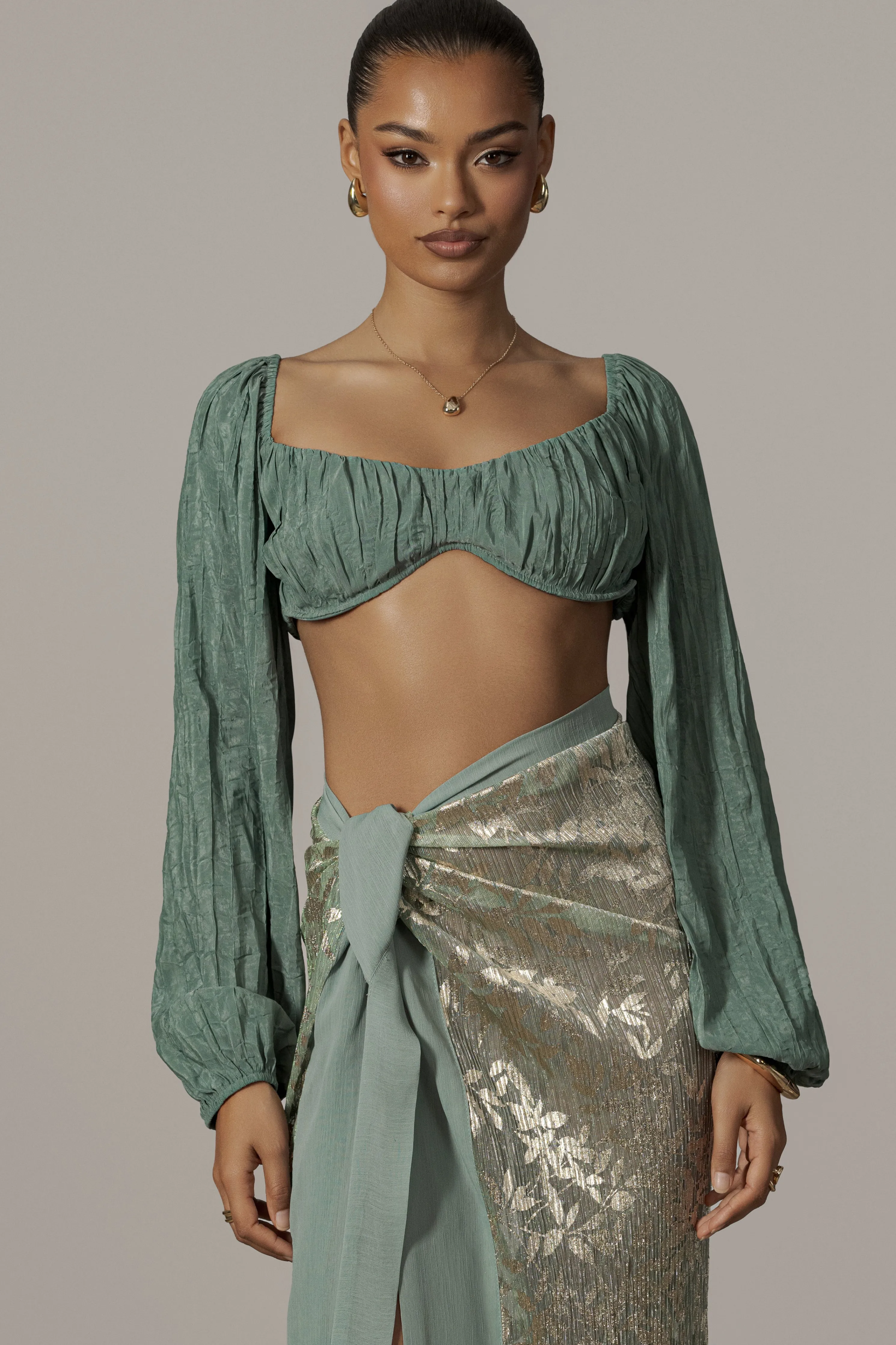 Teal Carey Long Sleeve Top