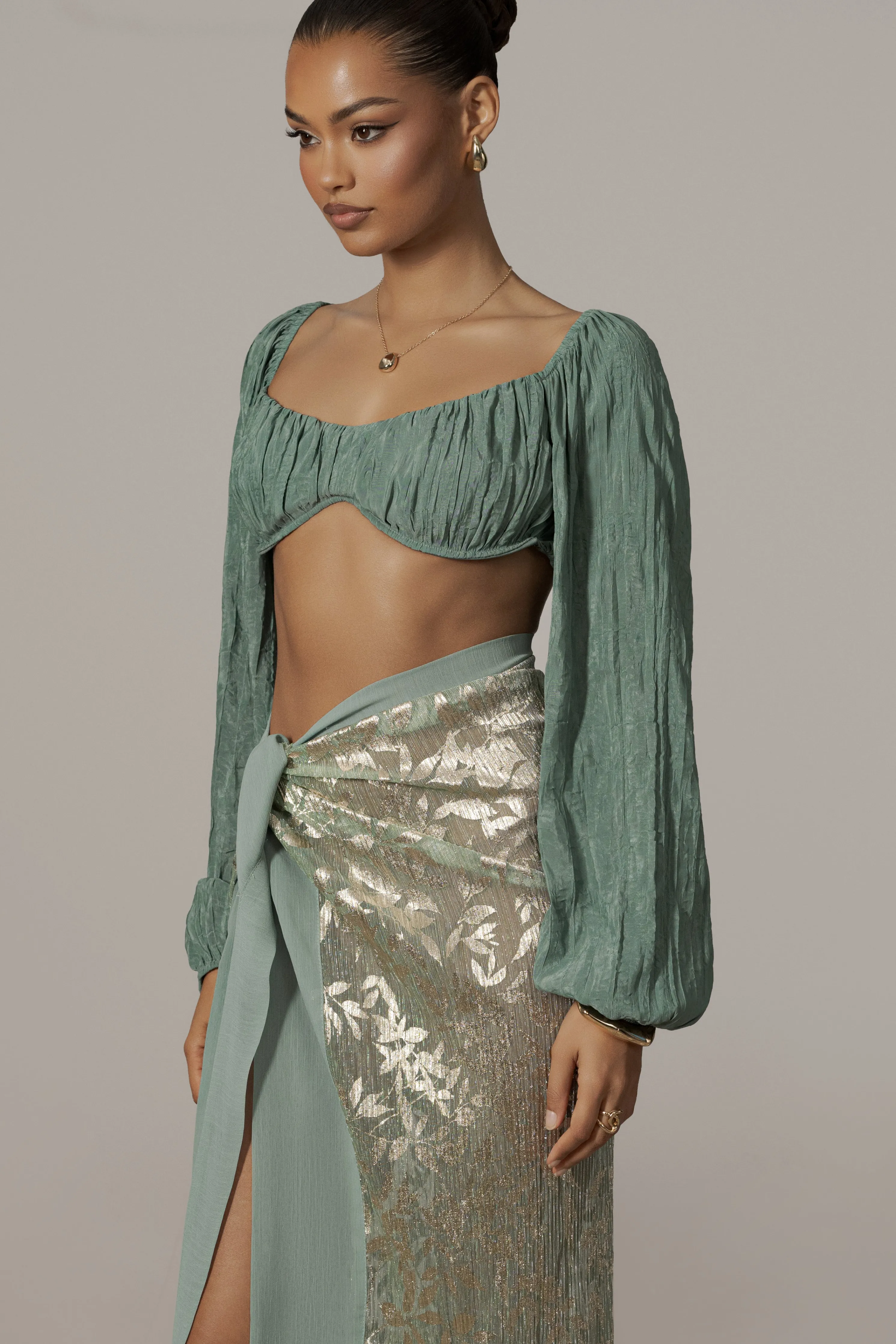 Teal Carey Long Sleeve Top