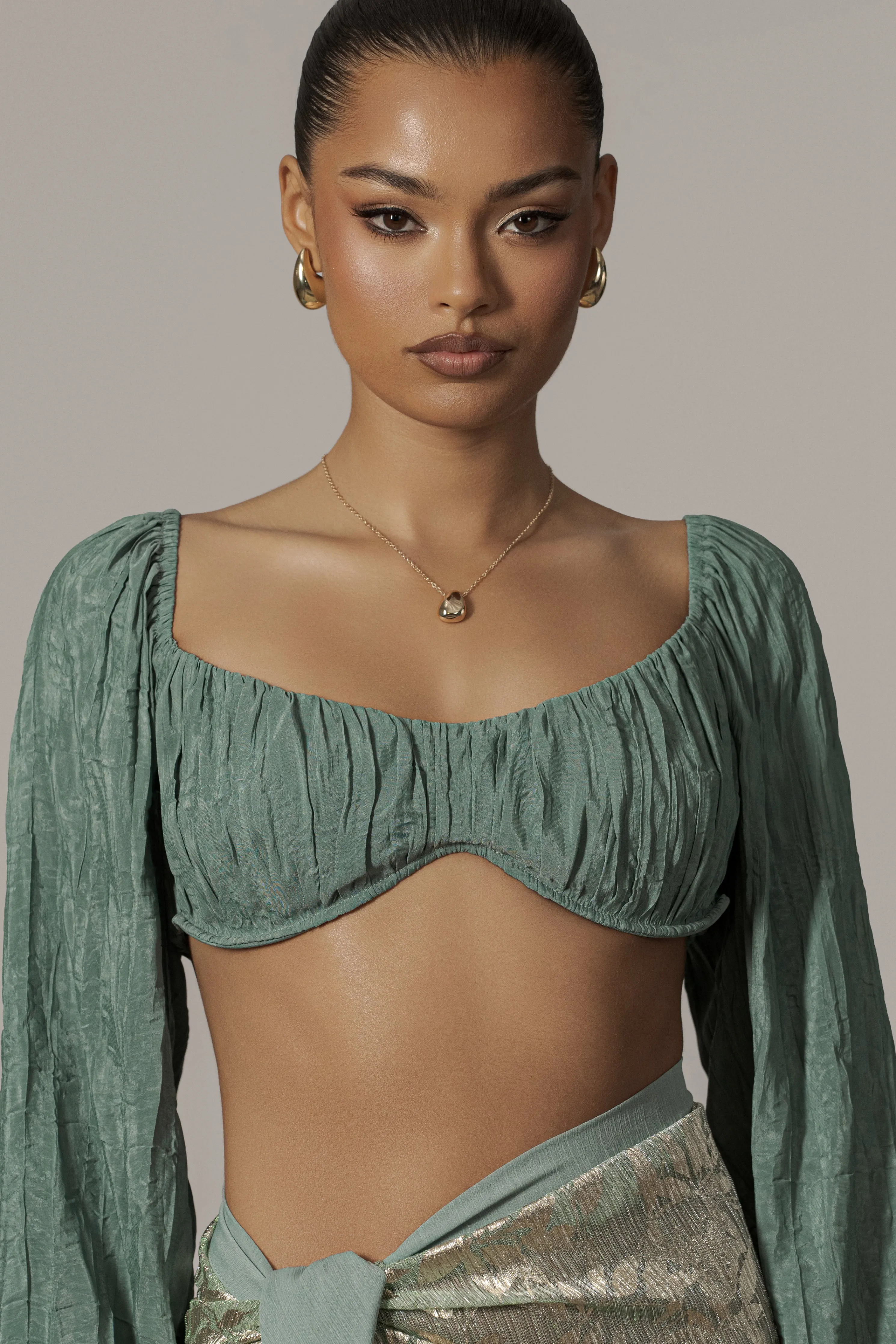 Teal Carey Long Sleeve Top