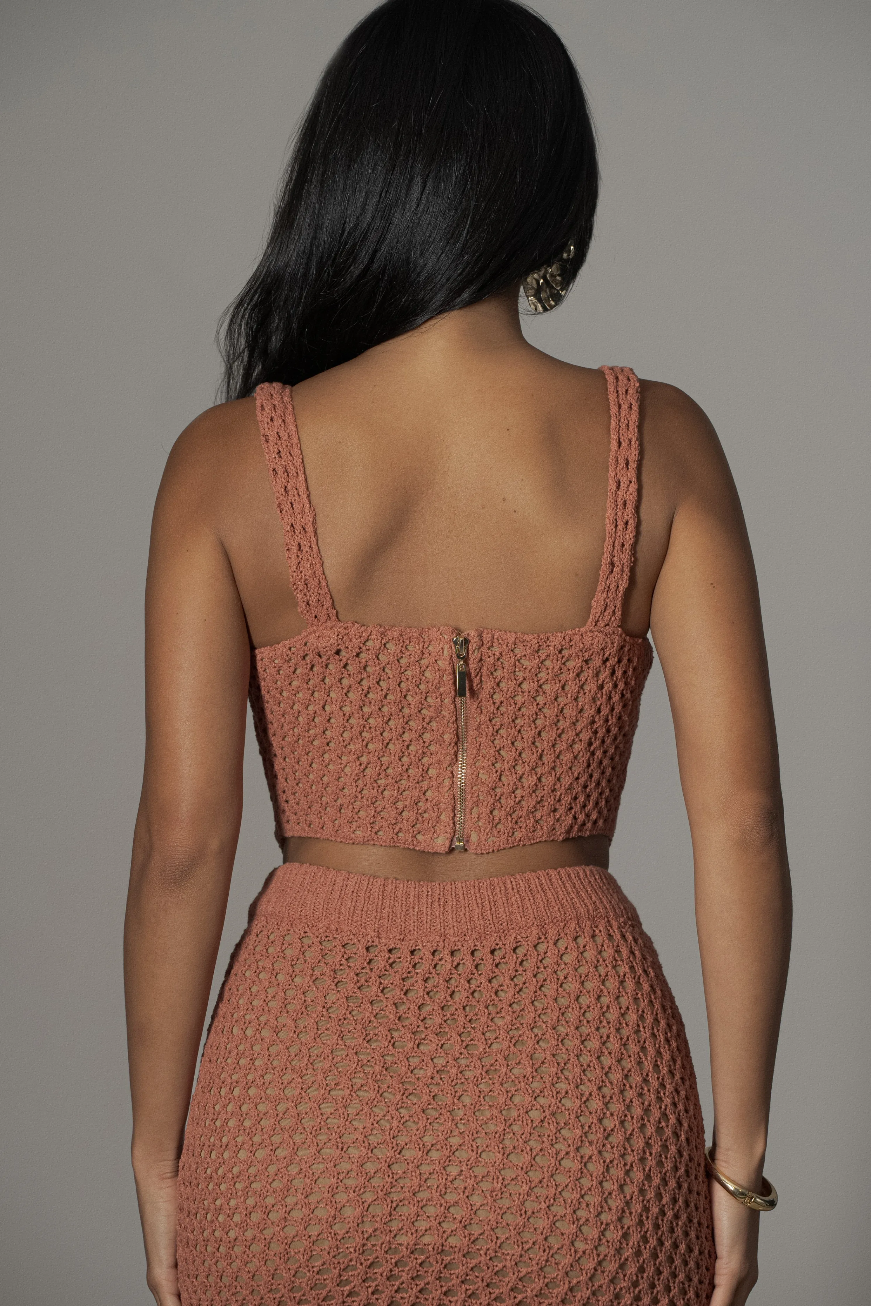 Terra Cotta Sea Depths Maxi Skirt