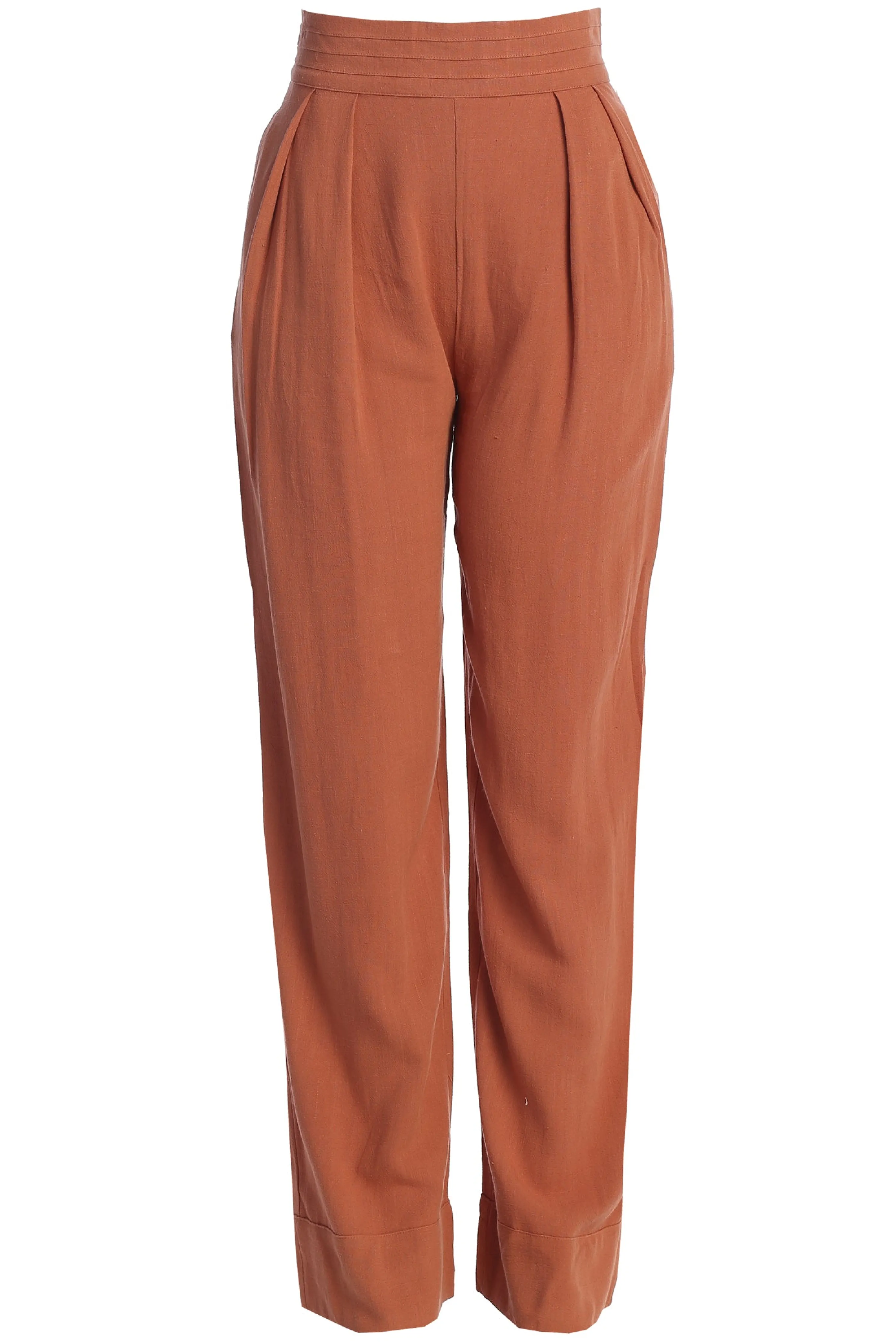 Terra Cotta Villa Views Linen Trousers