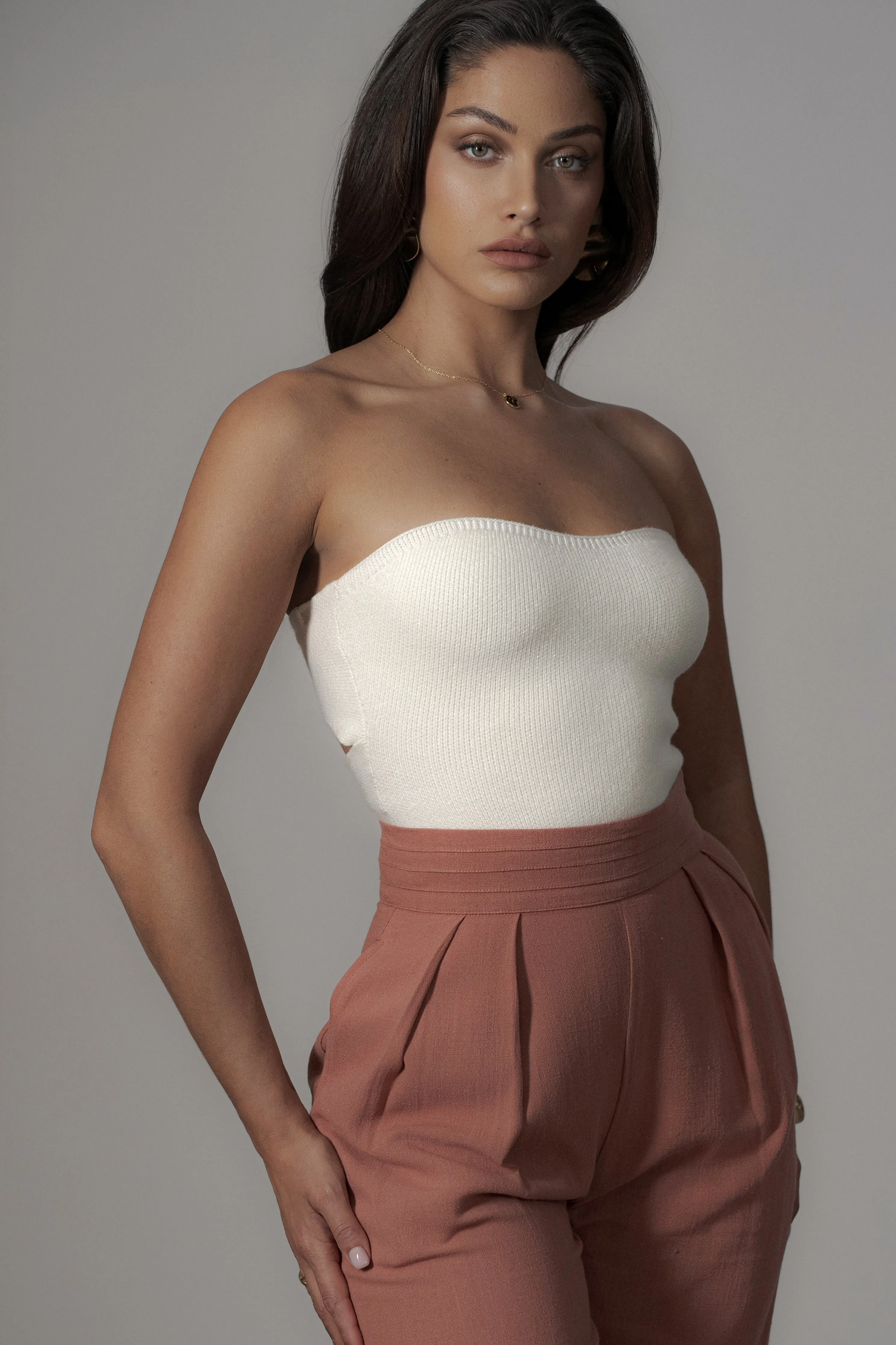 Terra Cotta Villa Views Linen Trousers