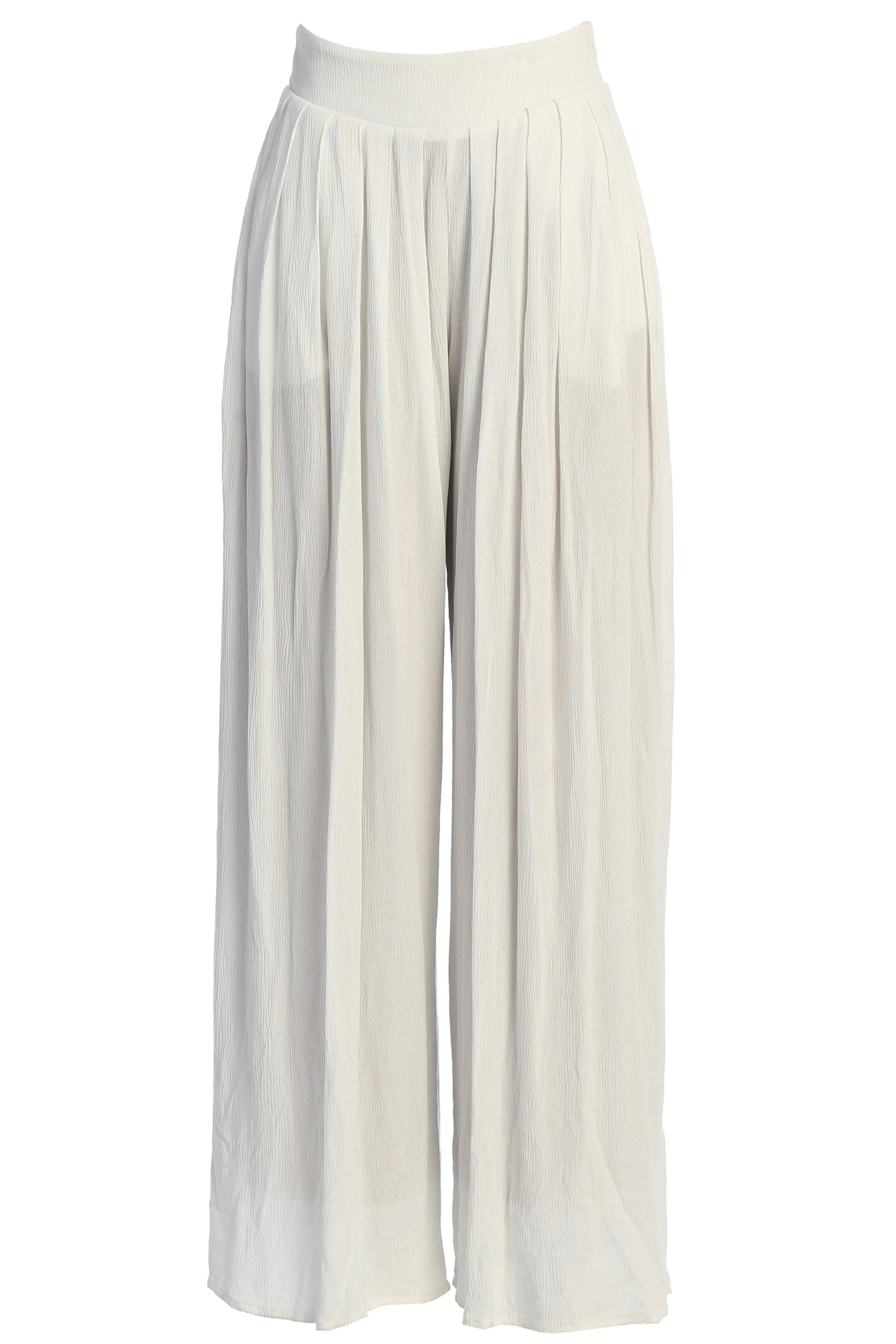 White After Sunset Pleated Pants