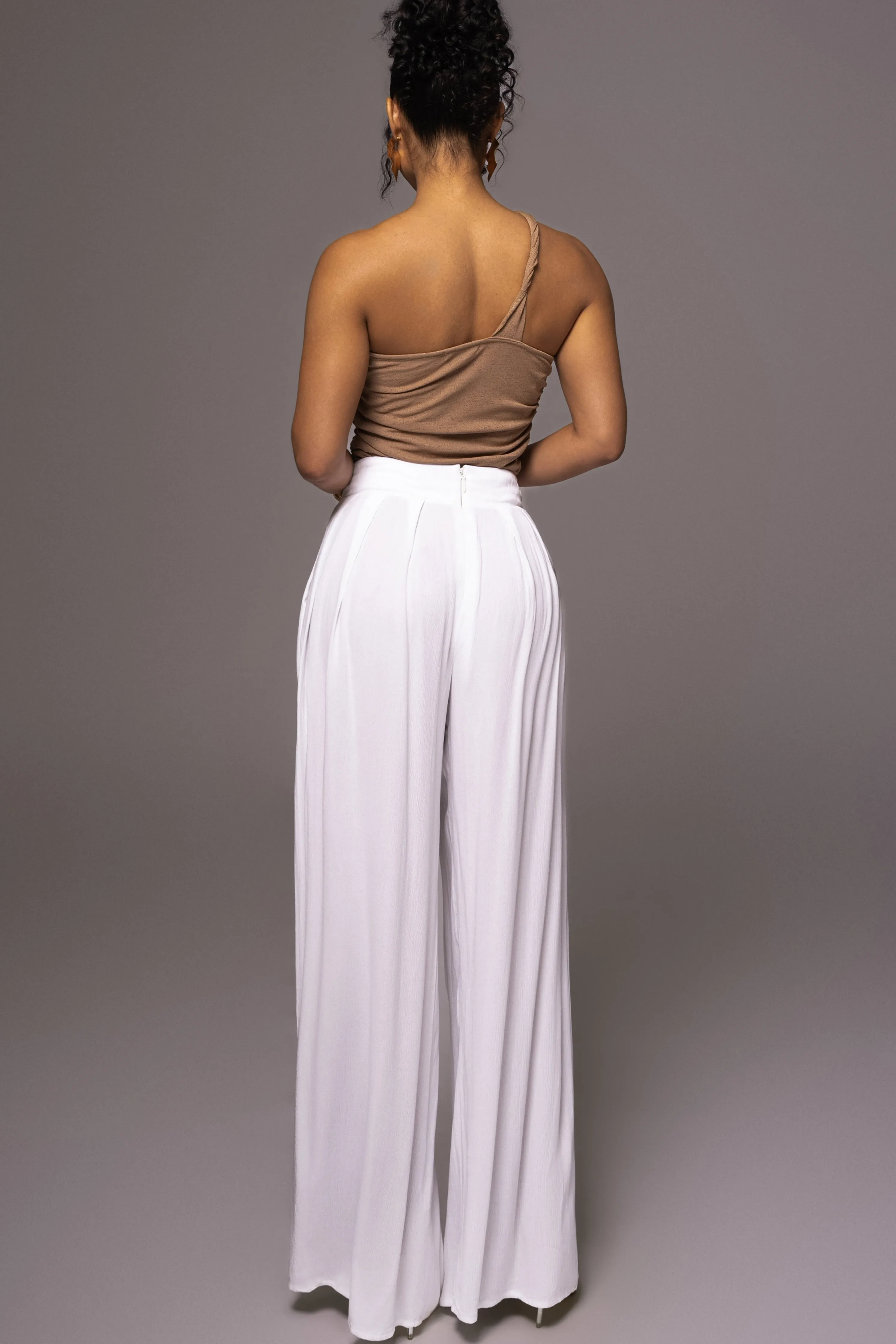 White After Sunset Pleated Pants