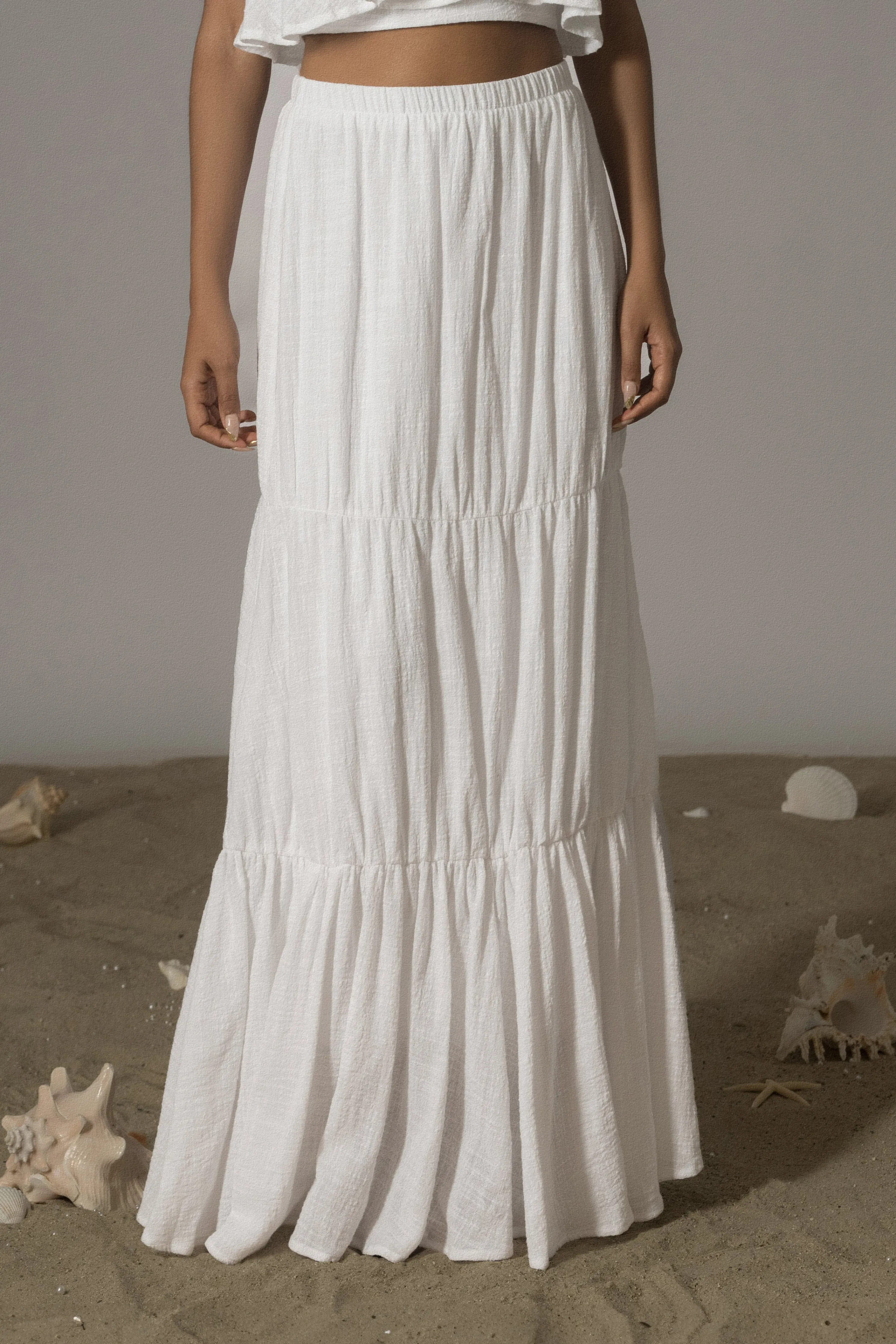 White By The Sea Skirt Set