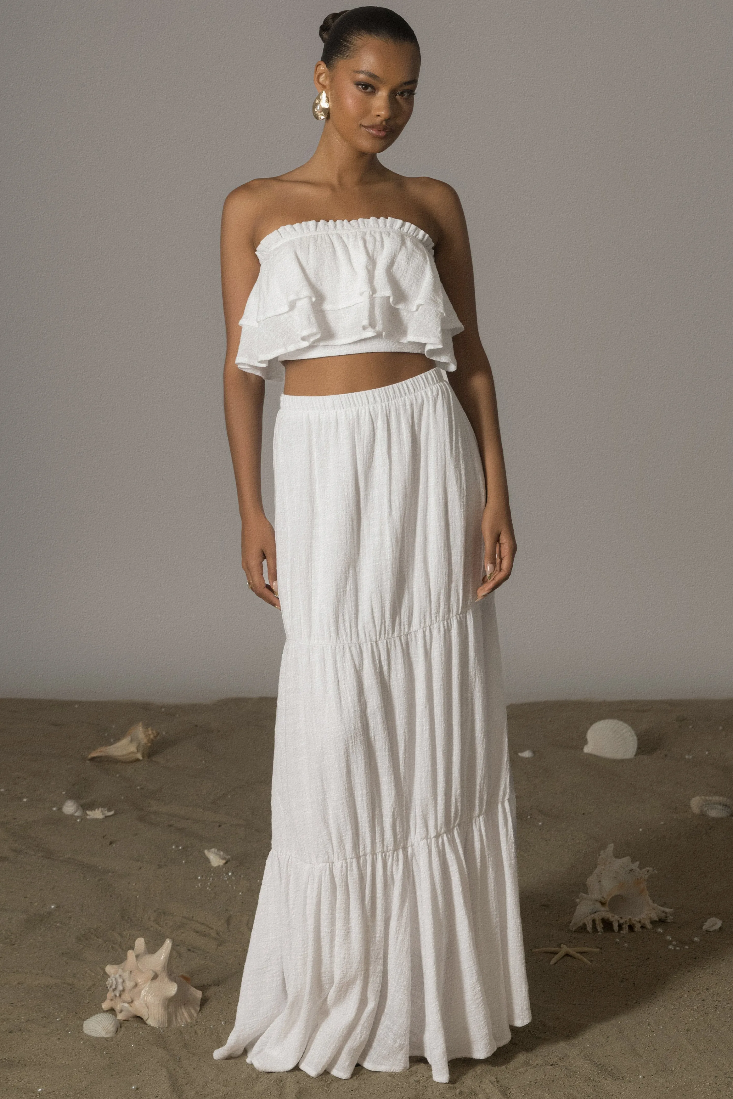 White By The Sea Skirt Set