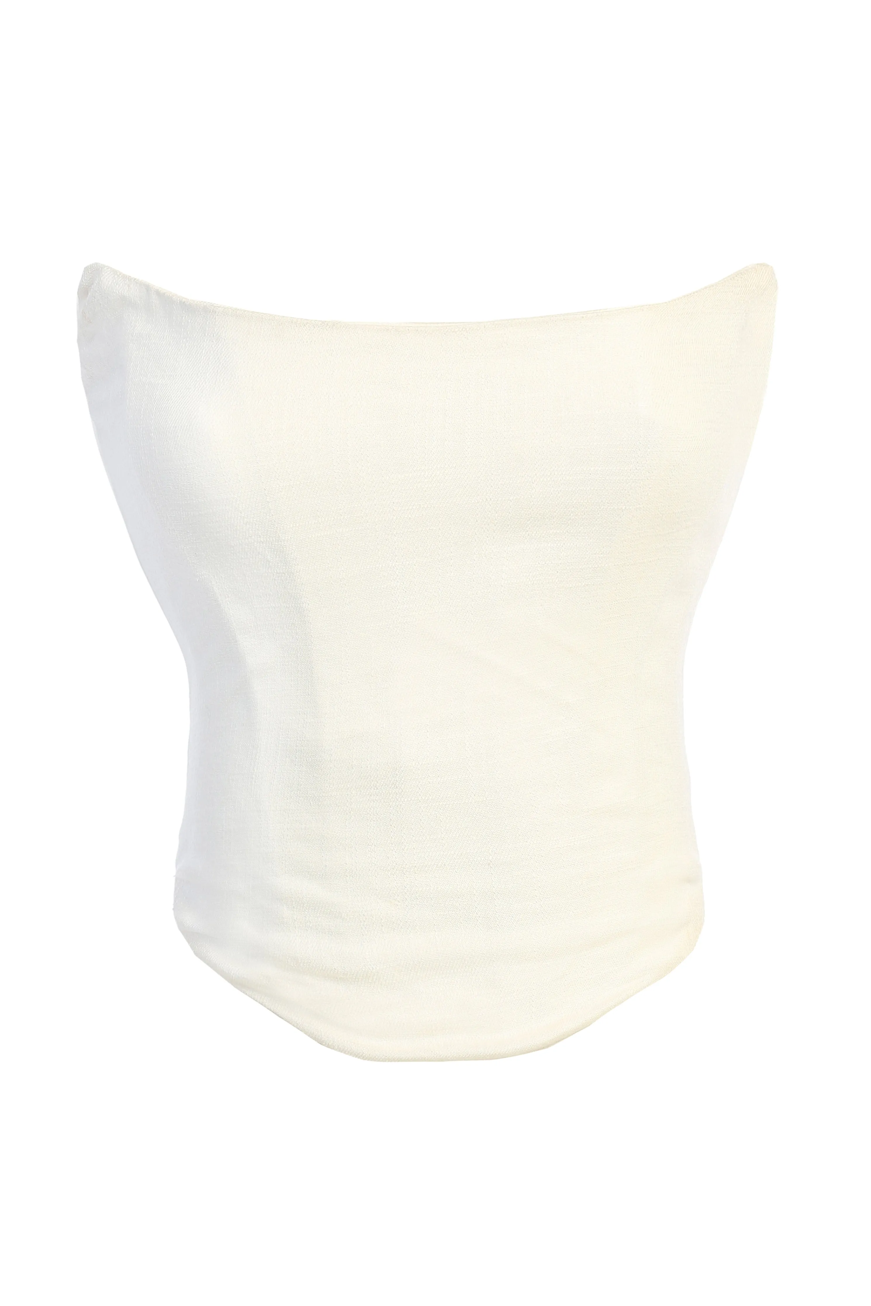 White Fenix Reversible Linen Corset