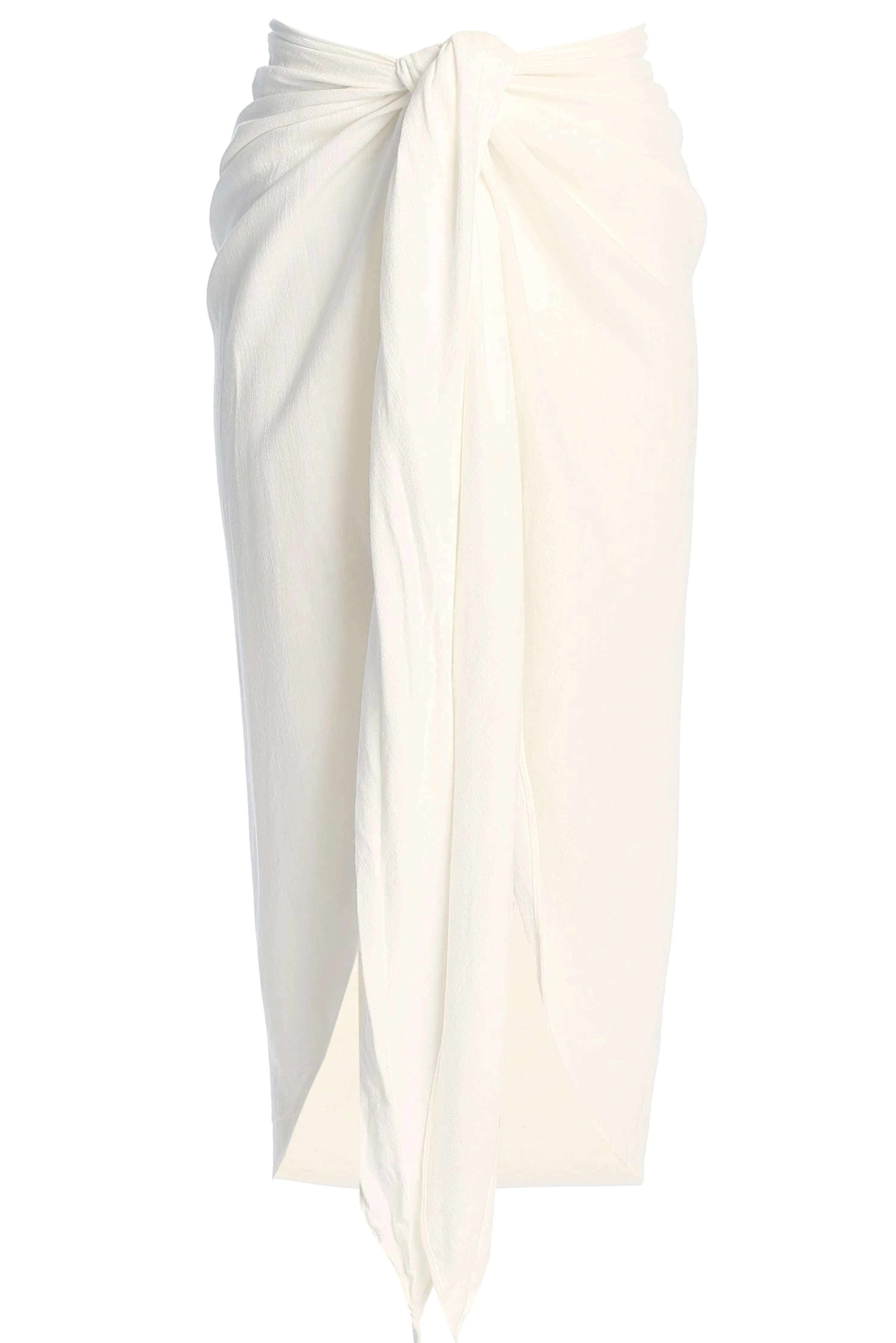 White SAYLOR LINEN SARONG