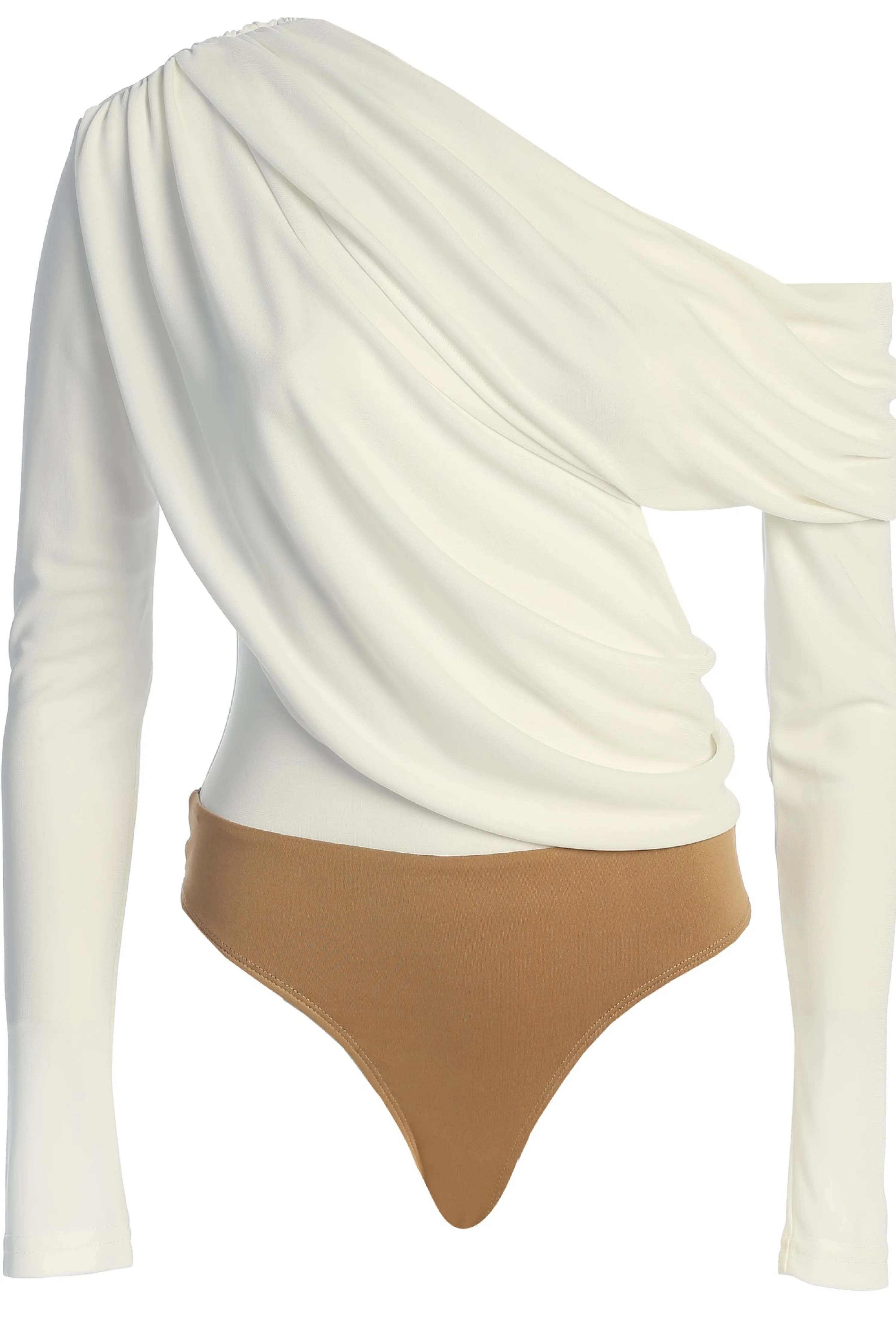 White Ultra High Neck Bodysuit